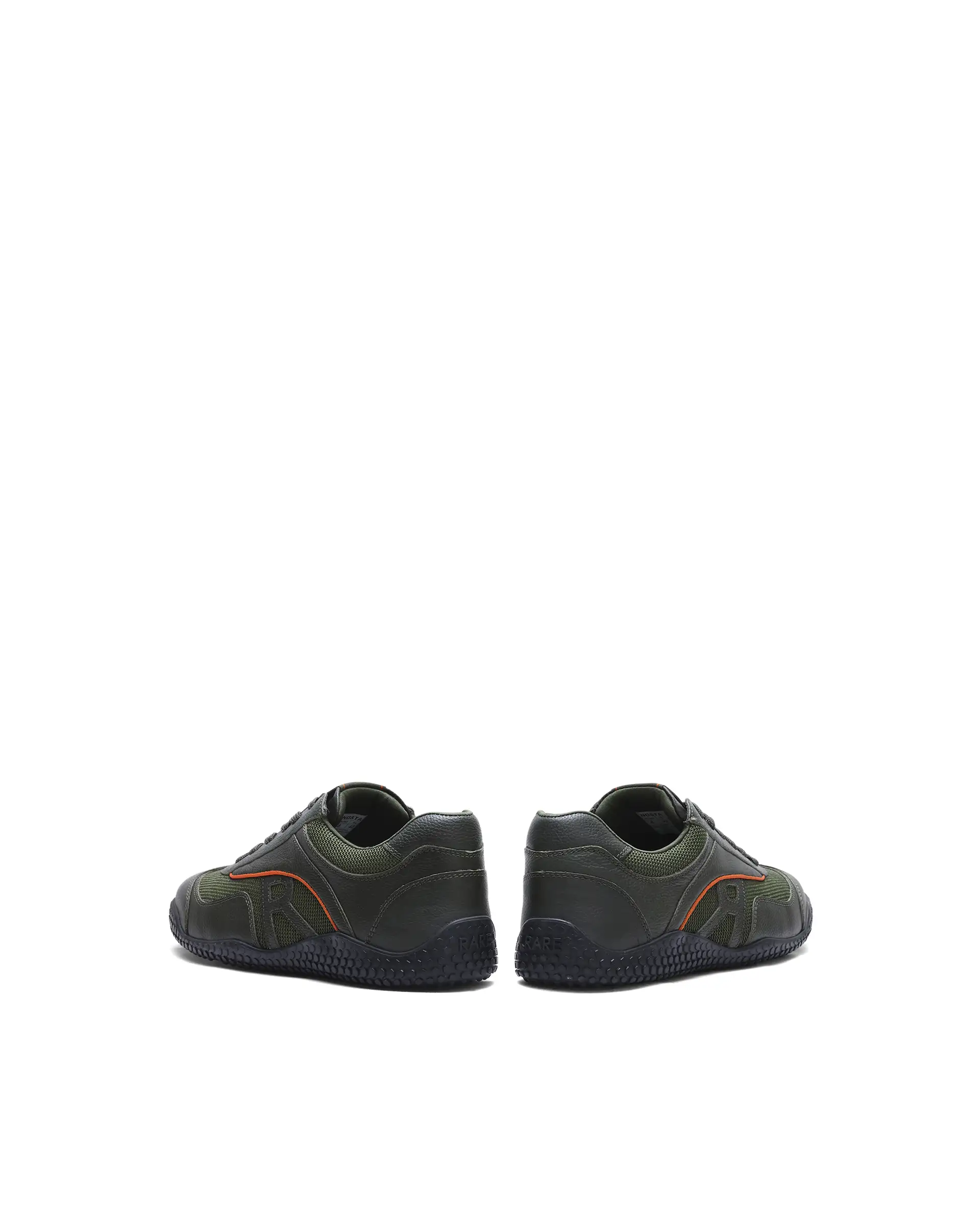Rarez Men's Nosta Olive Leather Sneaker - Image 4
