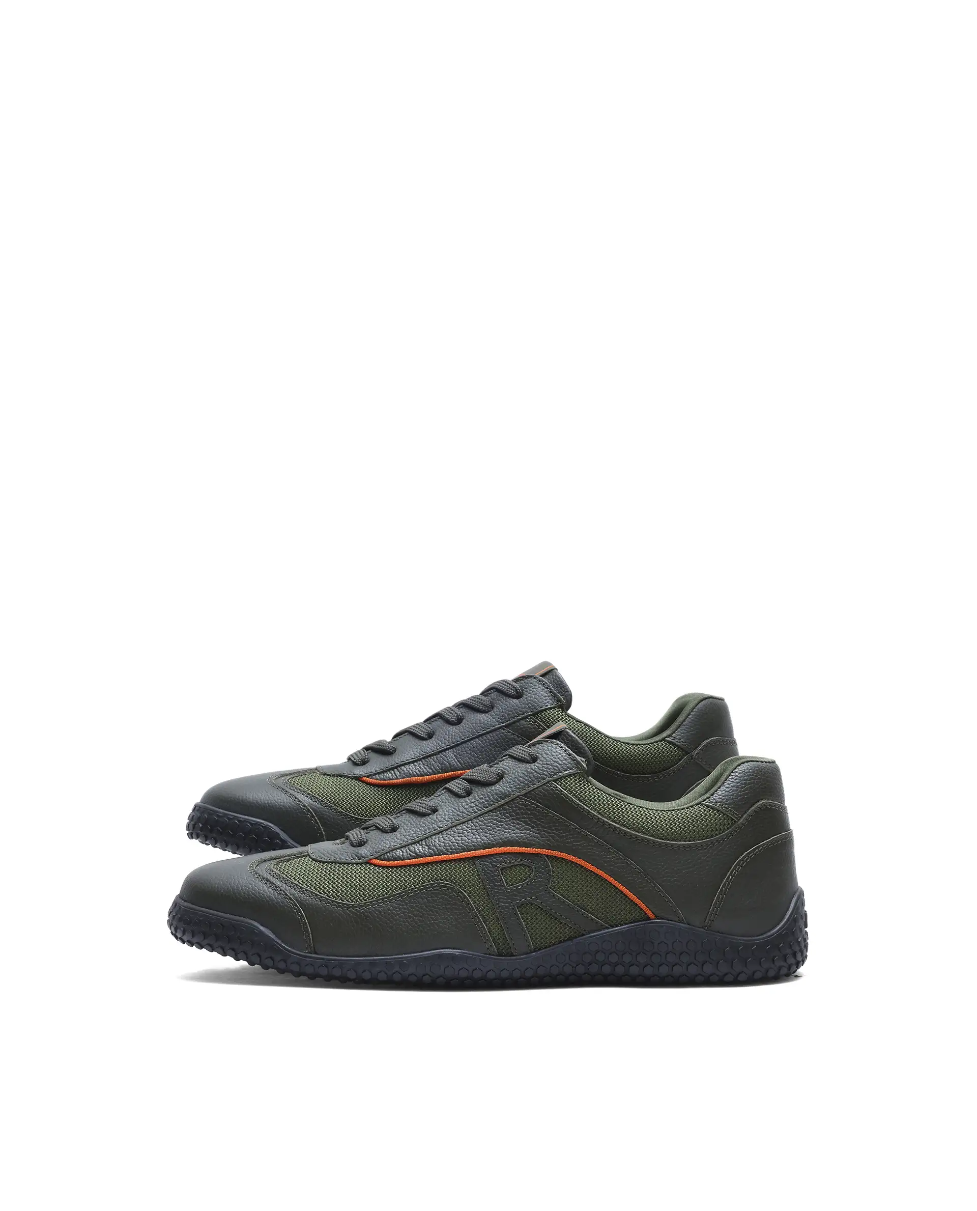 Rarez Men's Nosta Olive Leather Sneaker - Image 5
