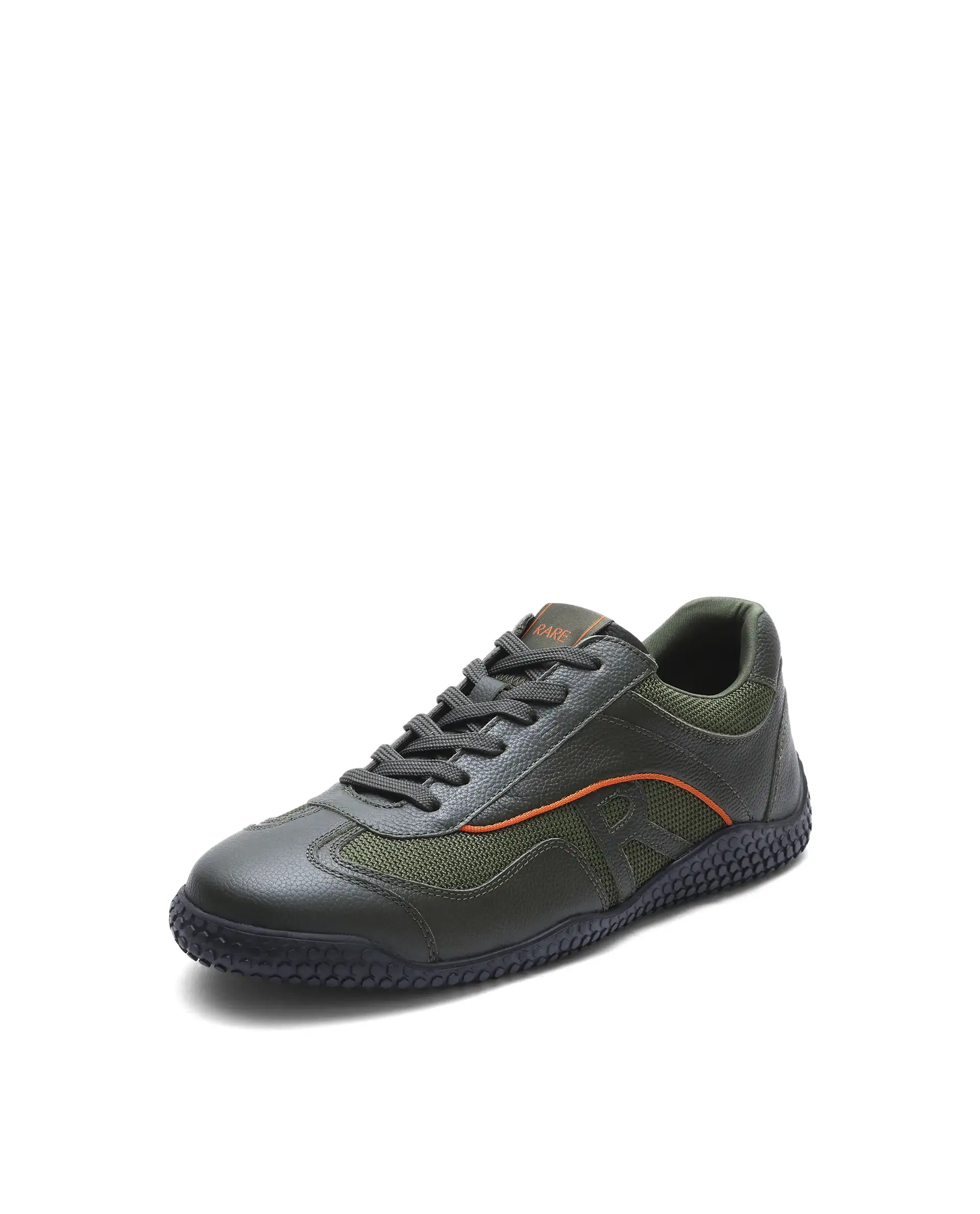 Rarez Men's Nosta Olive Leather Sneaker - Image 6