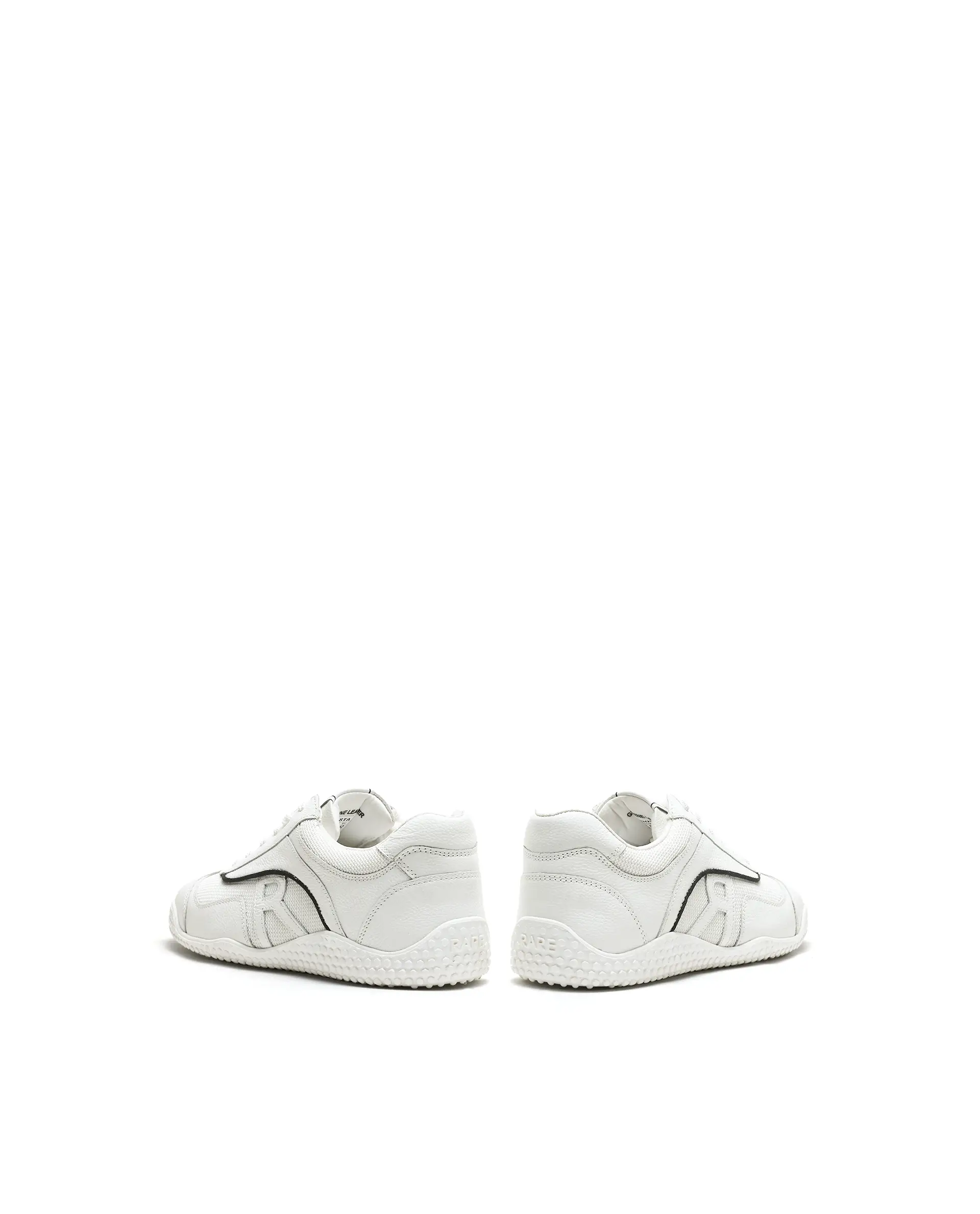 Rarez Men's Nosta White Mesh and leather Sneaker - Image 5