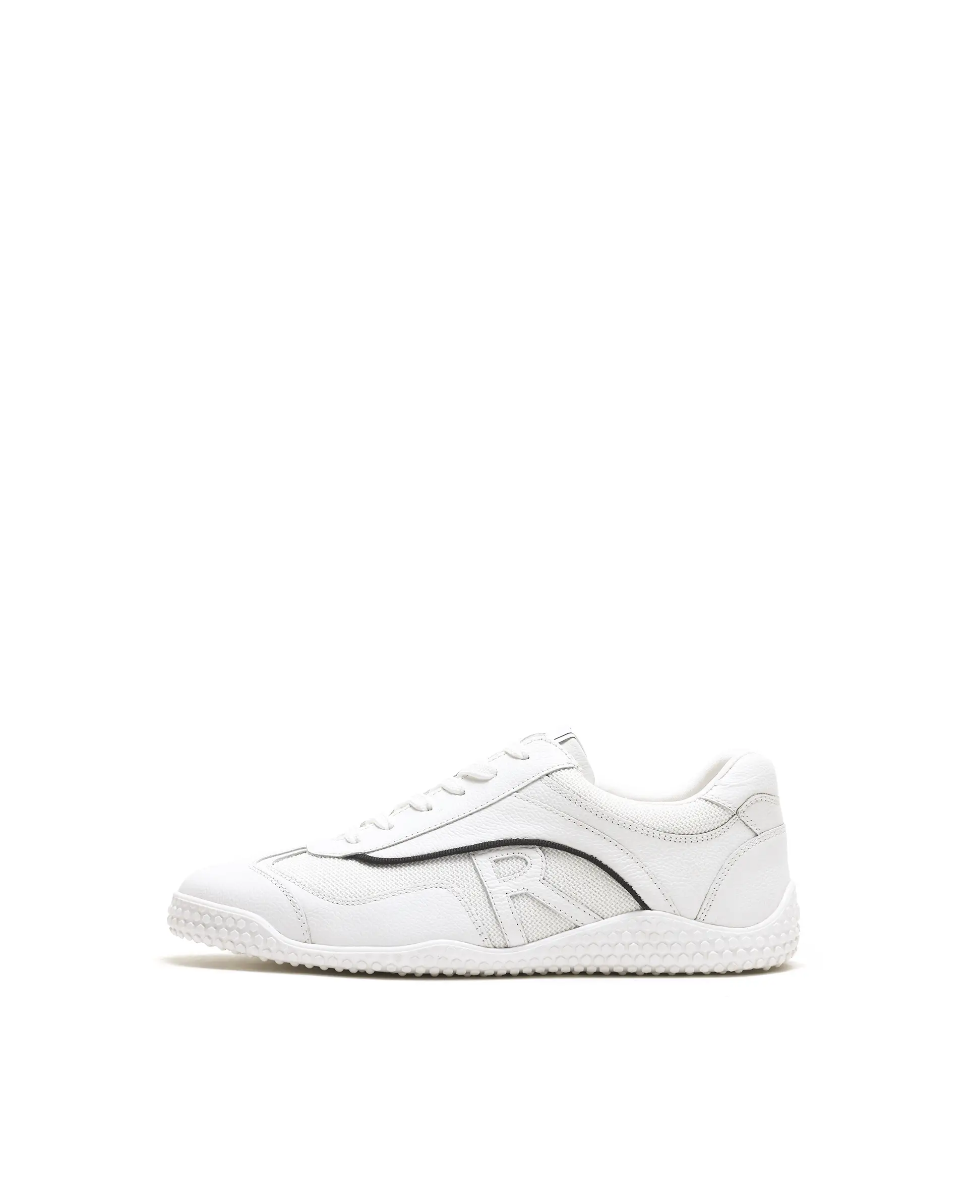 Rarez Men's Nosta White Mesh and leather Sneaker - Image 8