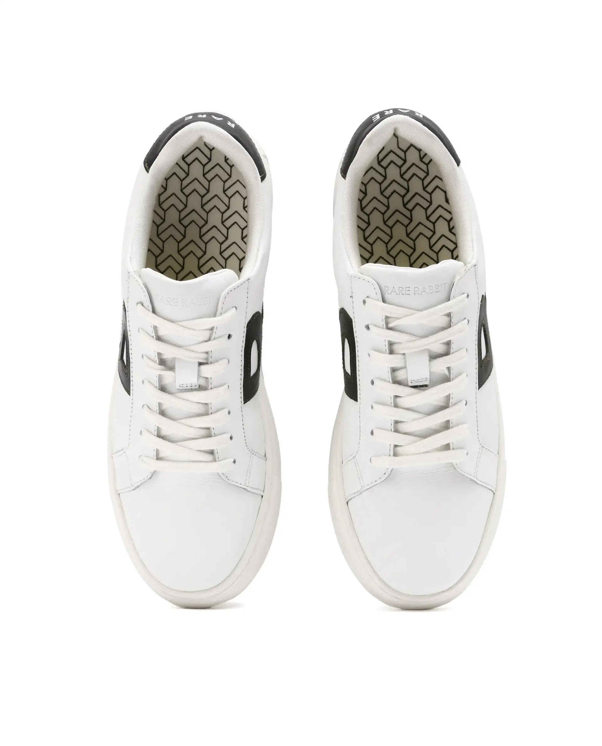 Rare Rabbit Men's Nova Dusky Green Round Toe Smart Casual Low-Top Lace-Up Logo Branding Sneaker Shoes - Image 4