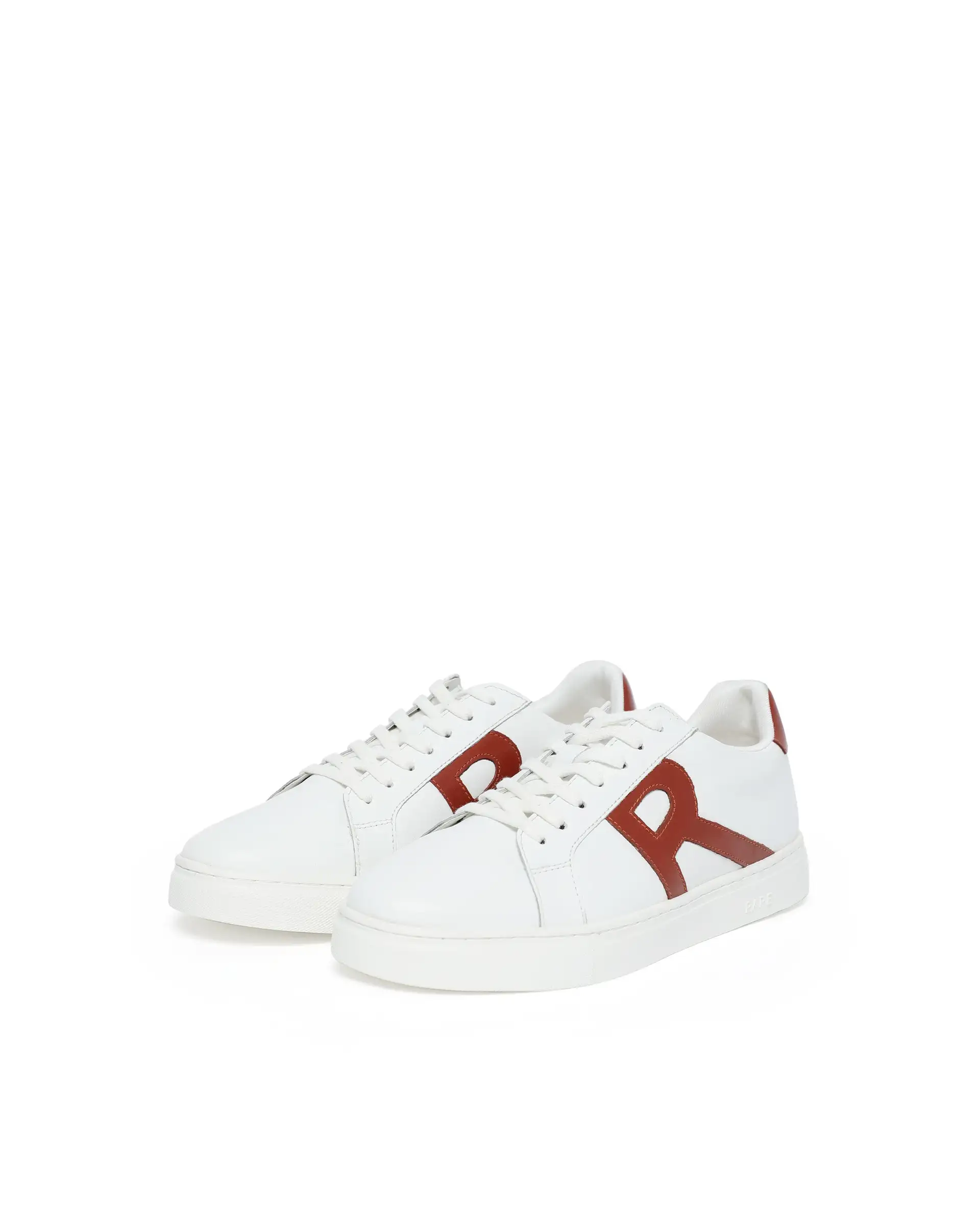 Rare Rabbit Men's Nova White Round Toe Smart Casual Low-Top Lace-Up Logo Branding Sneaker Shoes - Image 3