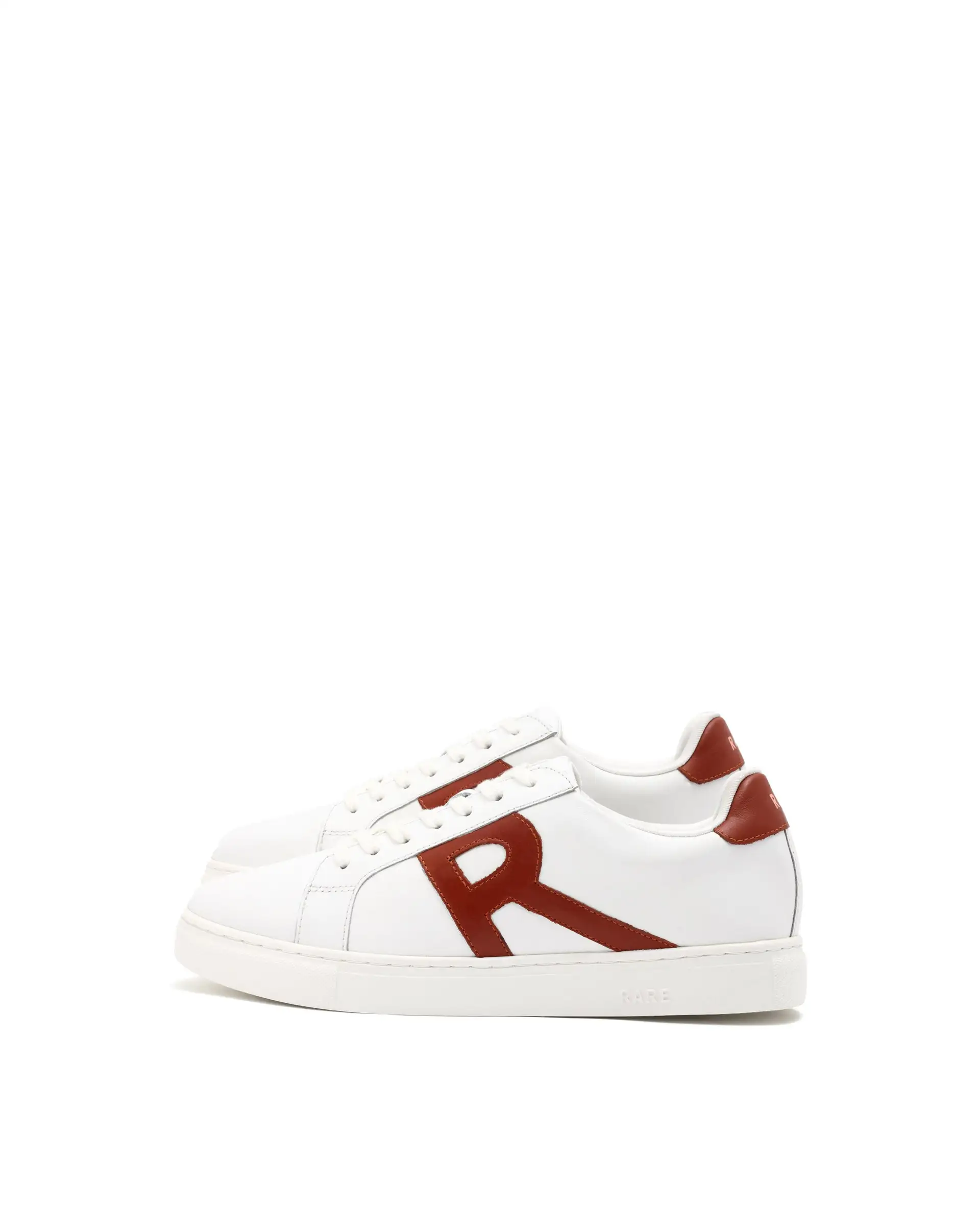 Rare Rabbit Men's Nova White Round Toe Smart Casual Low-Top Lace-Up Logo Branding Sneaker Shoes - Image 5