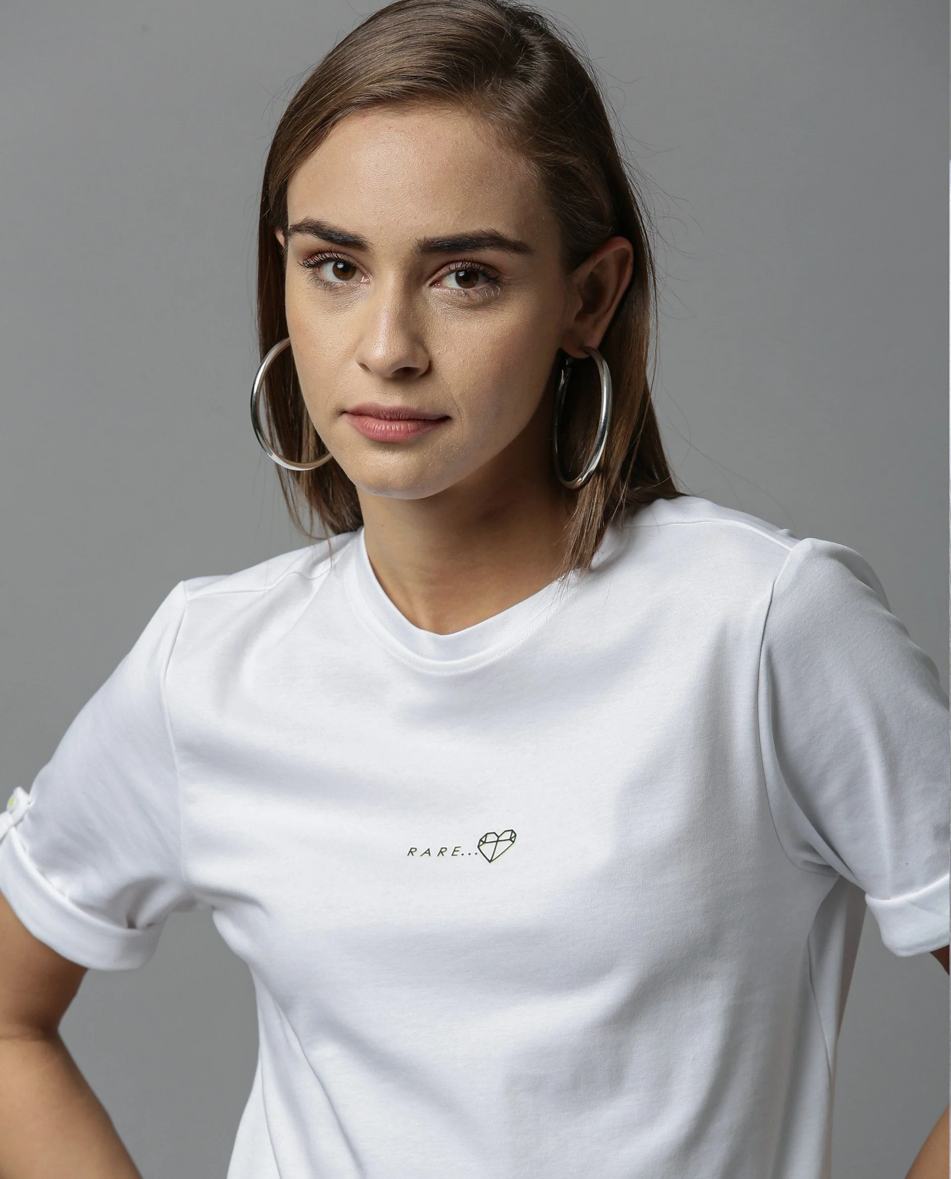 Rareism Women Nova Tee White Top Short Sleeves - Image 2