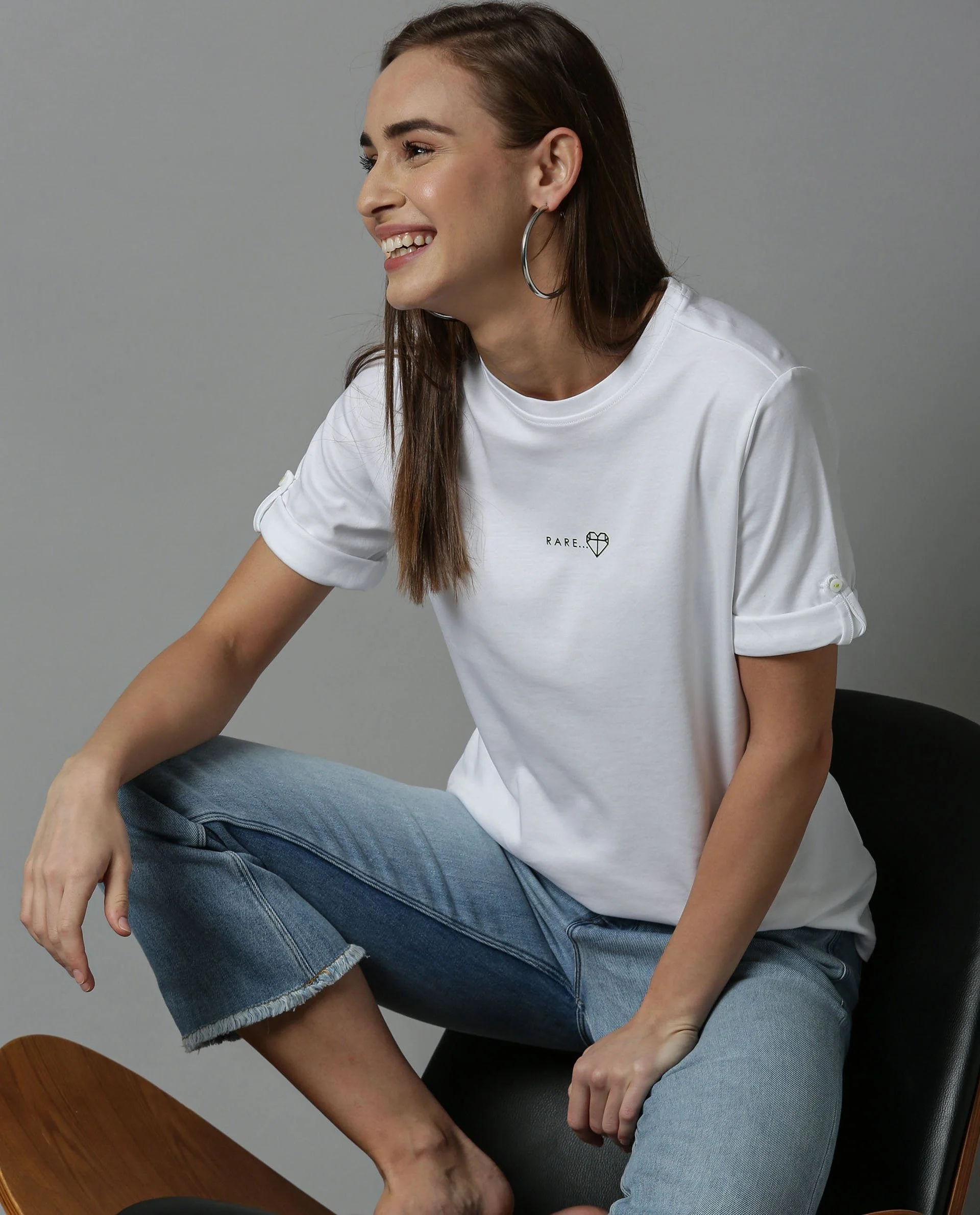 Rareism Women Nova Tee White Top Short Sleeves - Image 3