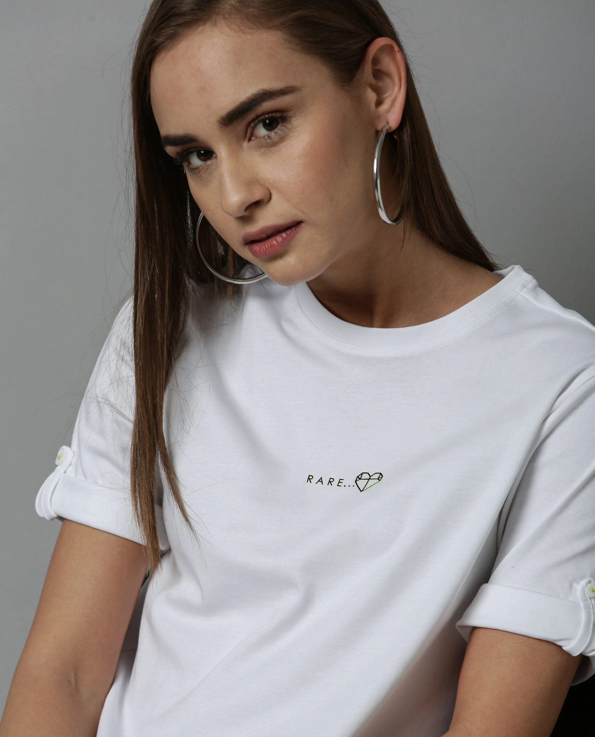 Rareism Women Nova Tee White Top Short Sleeves - Image 4