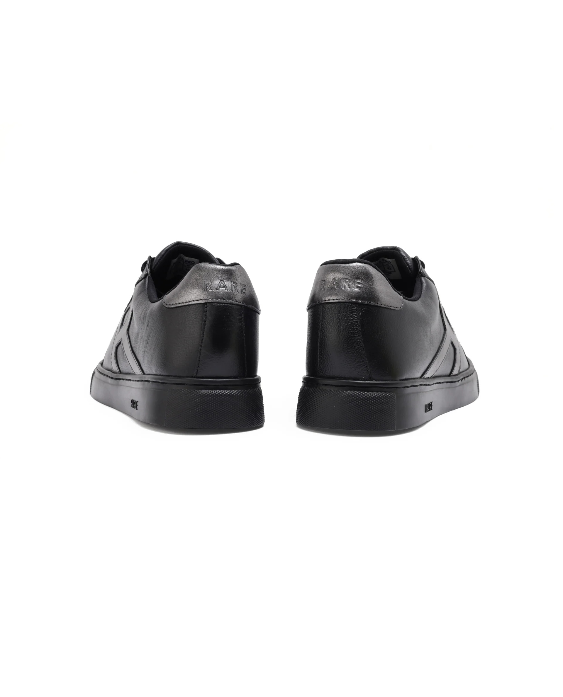 Rare Rabbit Men's Nova Pro Metallic Black Patent Leather Low-Top Lace-Up Sneaker Shoes - Image 6
