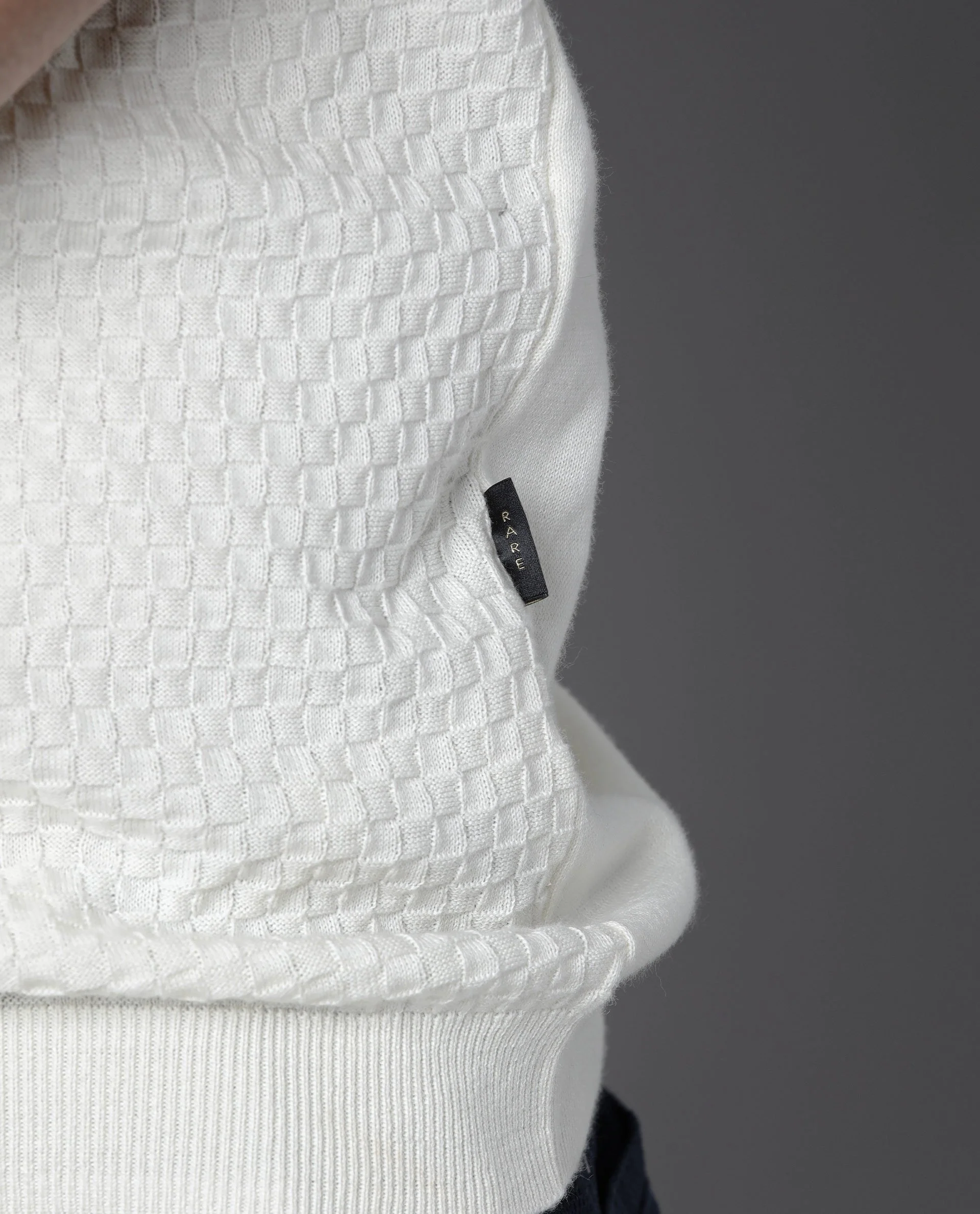 Rare Rabbit Men's Novva Offwhite Cotton Slim Fit Half Sleeve Polo - Image 2