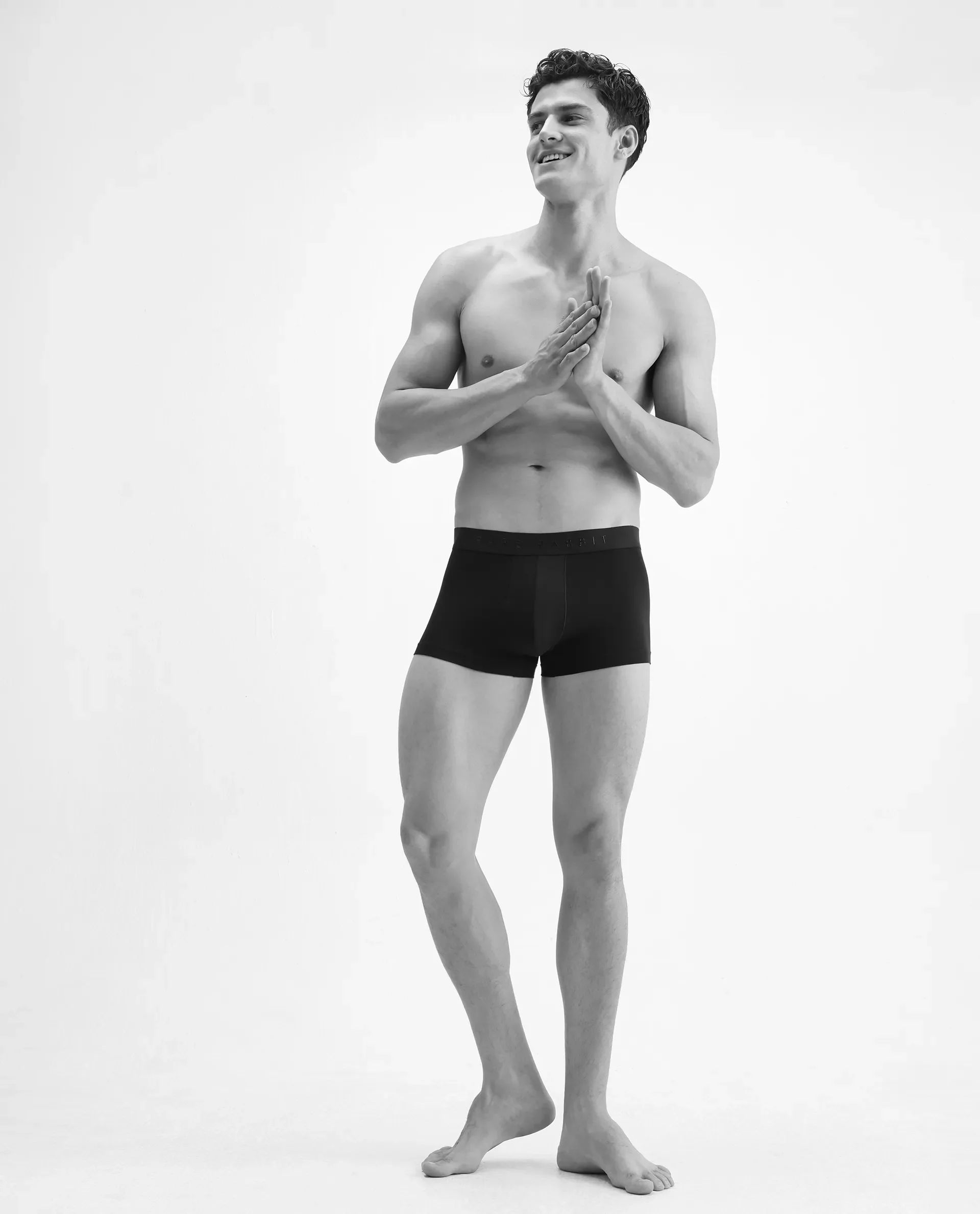 Rare Rabbit Men Now Navy Soft Cotton Stretch Trunks (Pack Of 3) - Image 4