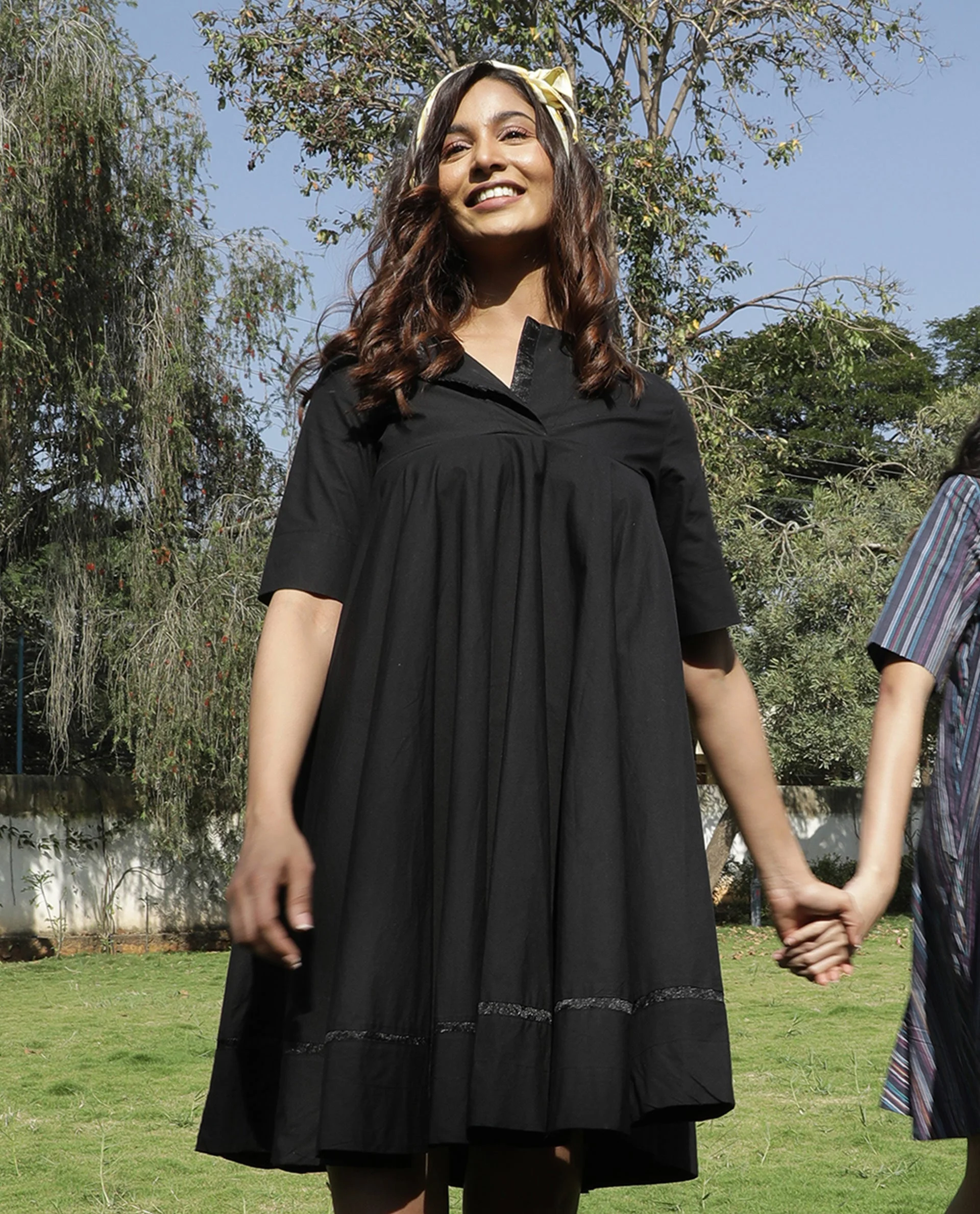 Rareism Women 45200 Black Dress Short Sleeves - Image 5