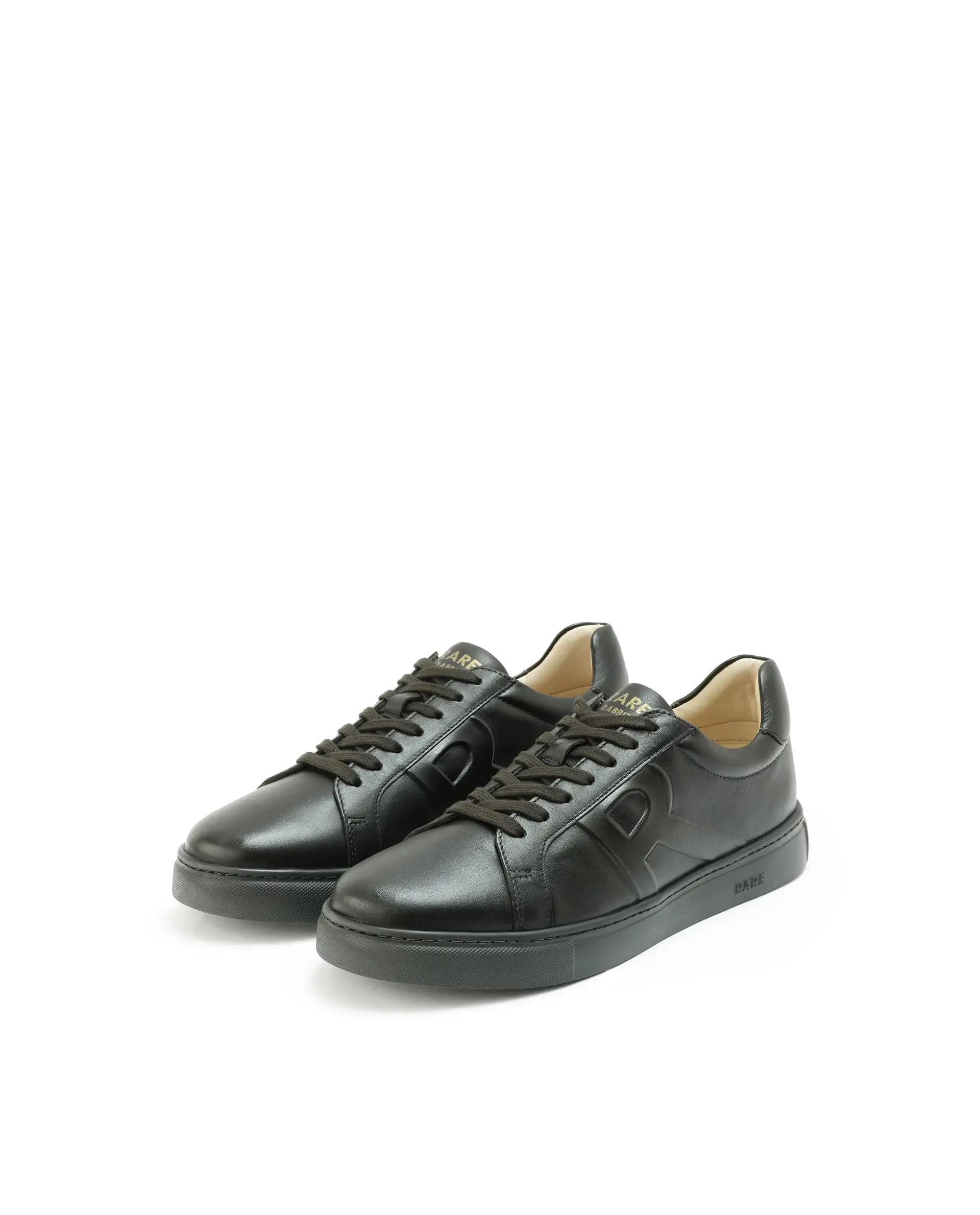 Rare Rabbit Men's Odessa Green Genuine Leather Round Toe Low-Top Lace-Up Monochromatic Sneaker - Image 3