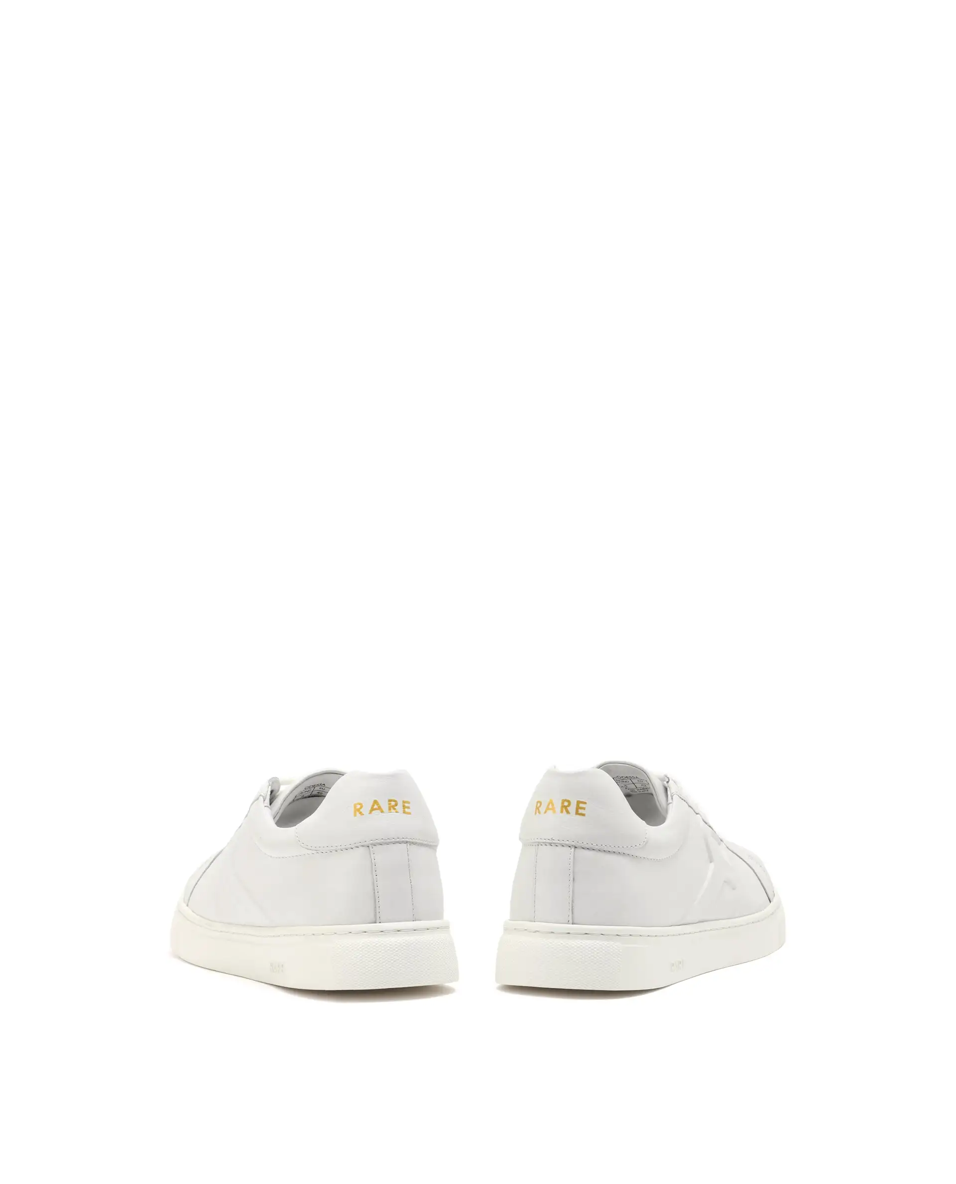 Rare Rabbit Men's Odessa White Genuine Leather Round Toe Low-Top Lace-Up Monochromatic Sneaker - Image 6