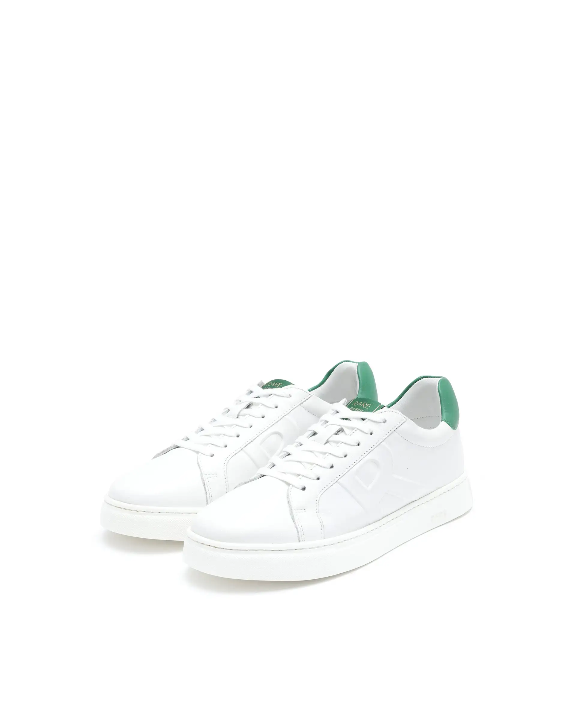 Rare Rabbit Men's Odessa Pro White Genuine Leather Low-Top Lace-Up Sneaker Shoes - Image 3