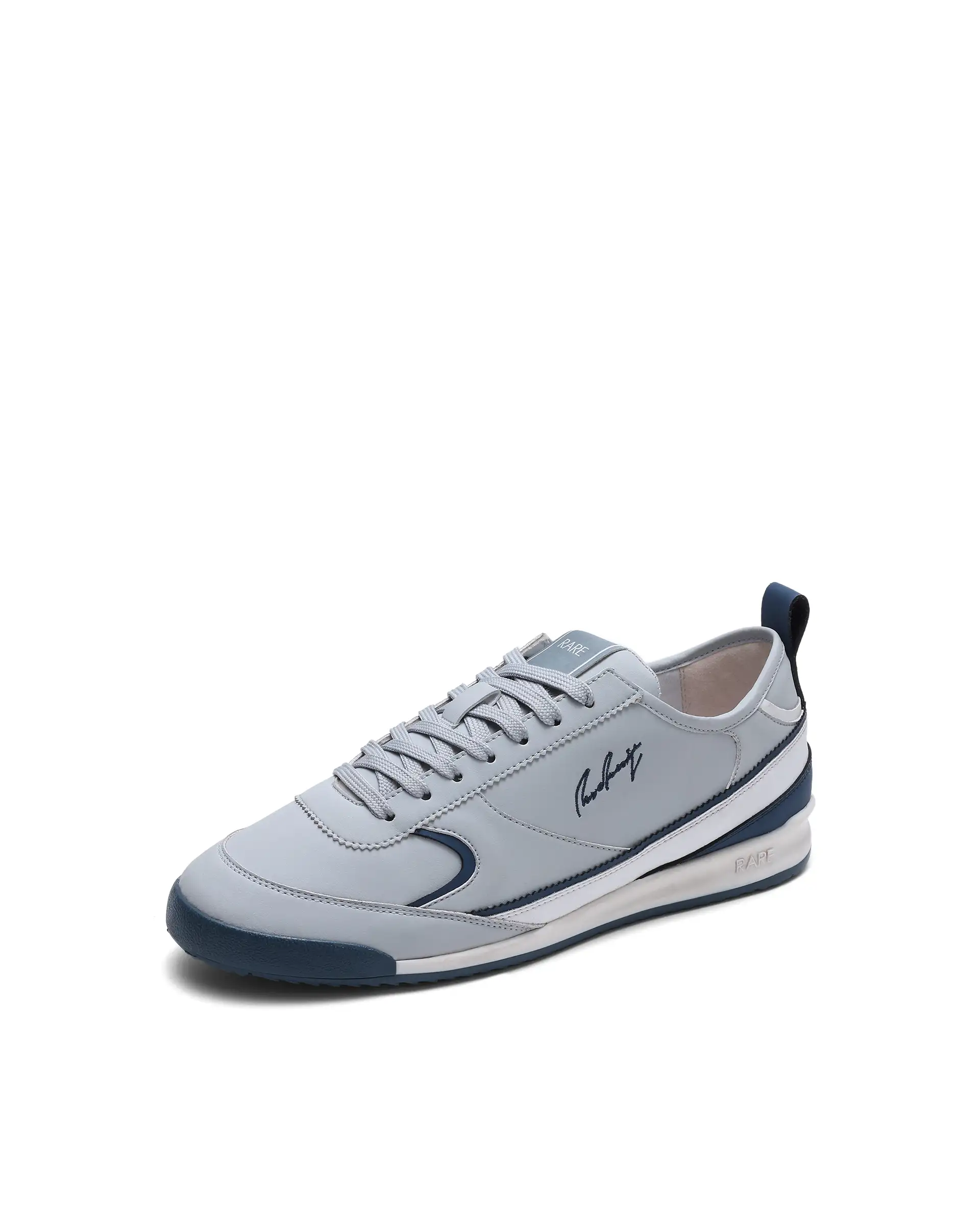 Rare Rabbit Men's Omex Light Grey Micro Fiber Sneaker - Image 5