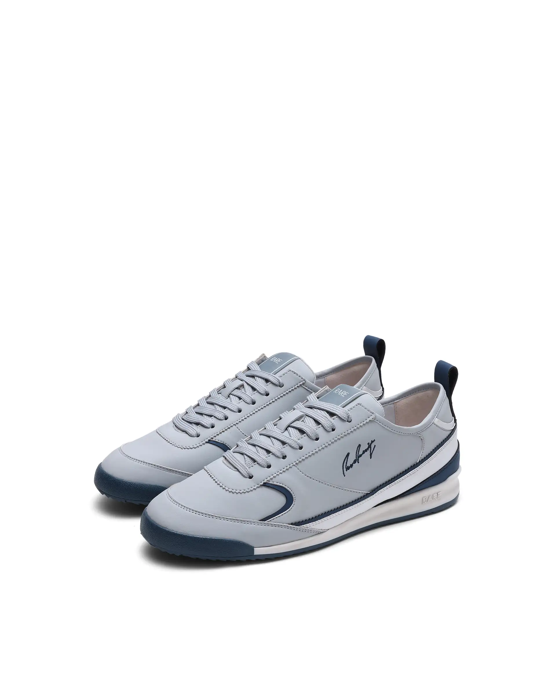 Rare Rabbit Men's Omex Light Grey Micro Fiber Sneaker - Image 6