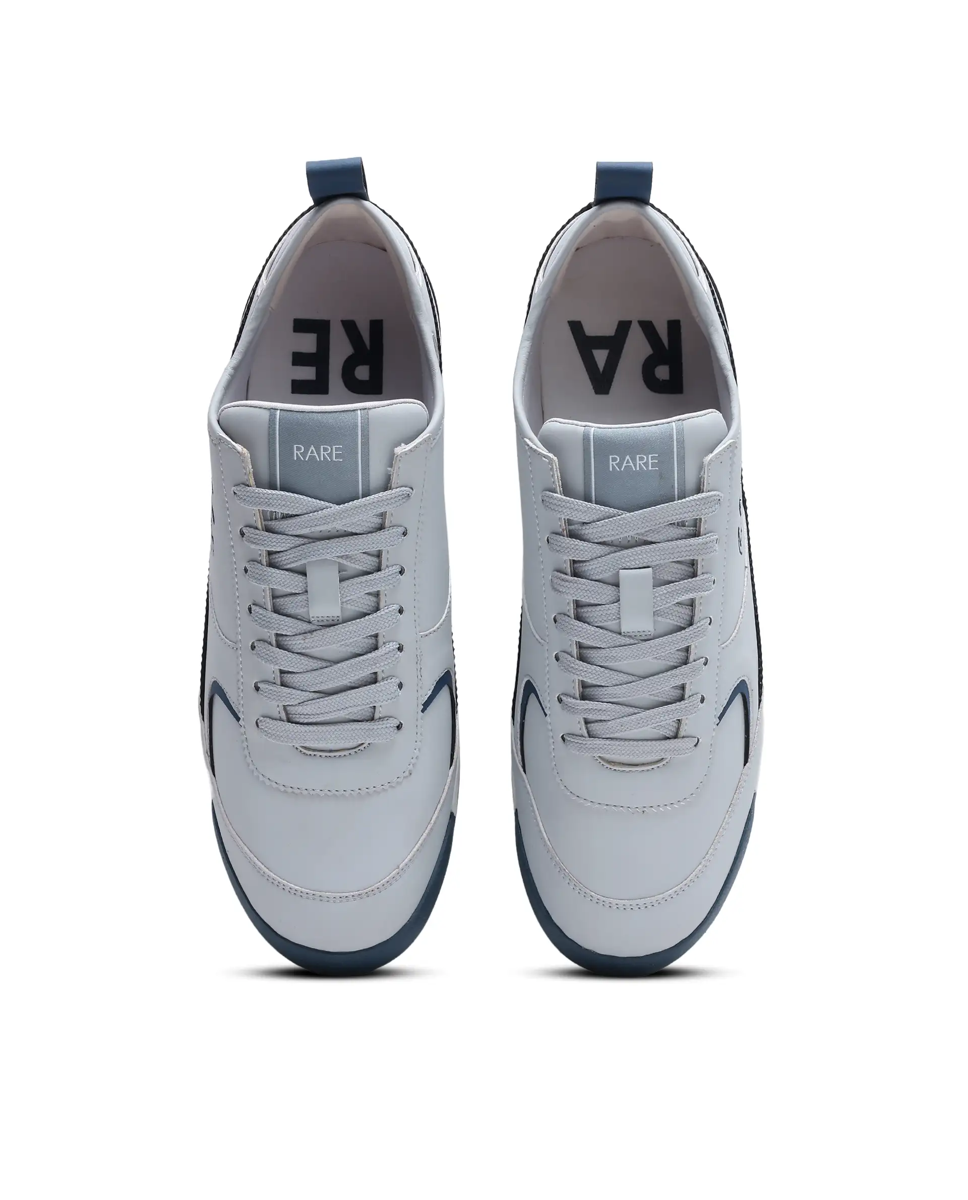 Rare Rabbit Men's Omex Light Grey Micro Fiber Sneaker - Image 7