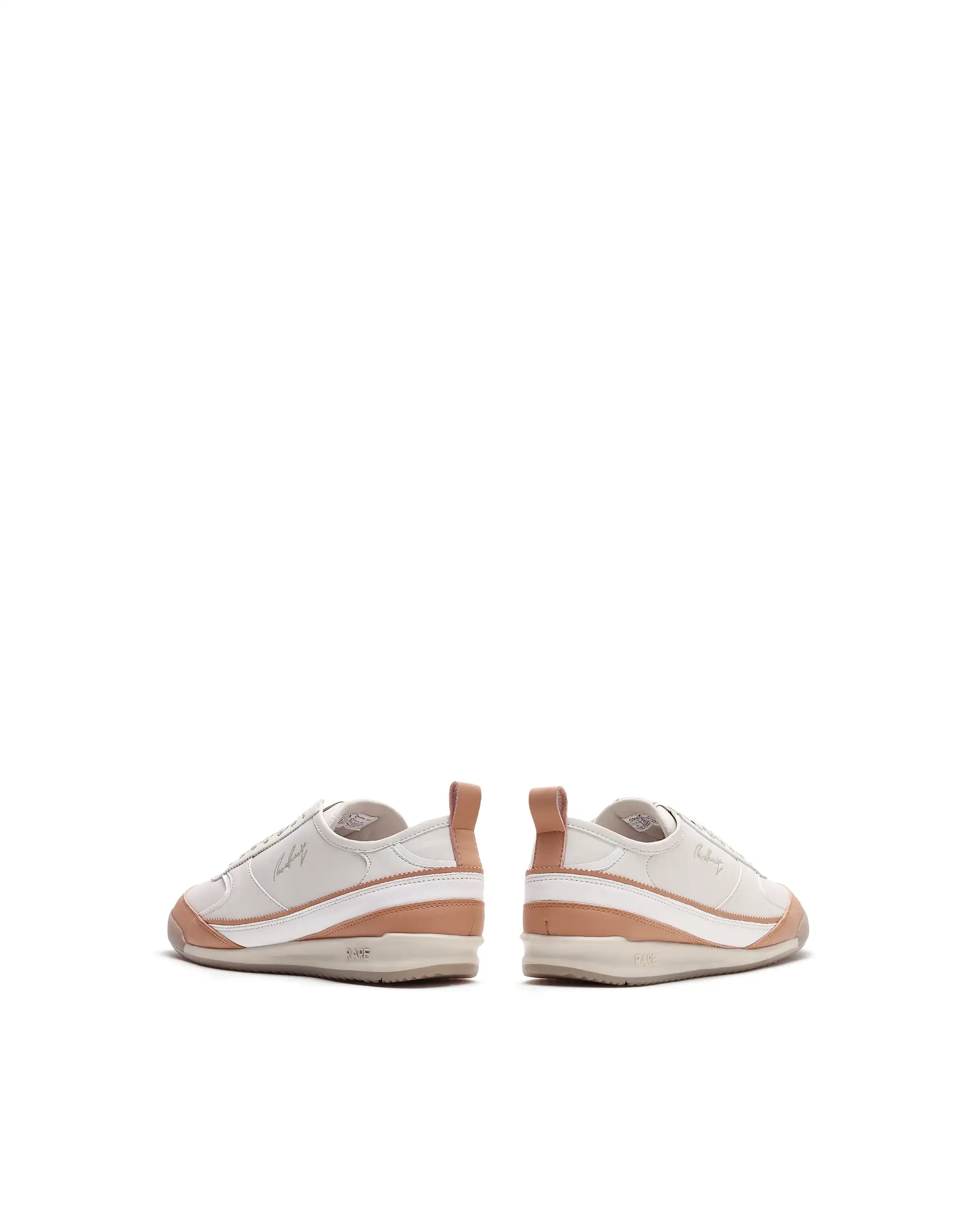 Rare Rabbit Men's Omex Orange Micro Fiber Sneaker - Image 3