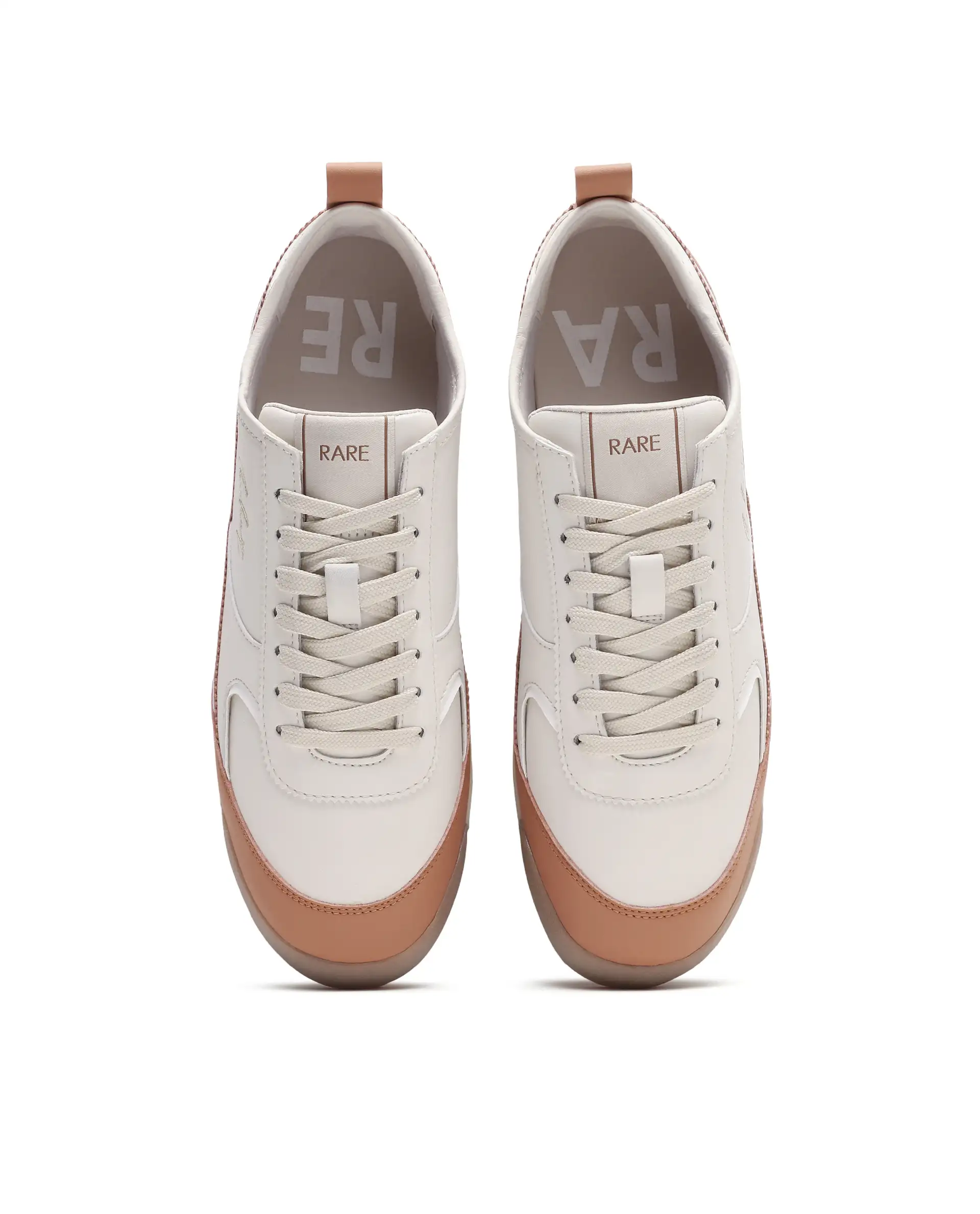 Rare Rabbit Men's Omex Orange Micro Fiber Sneaker - Image 4