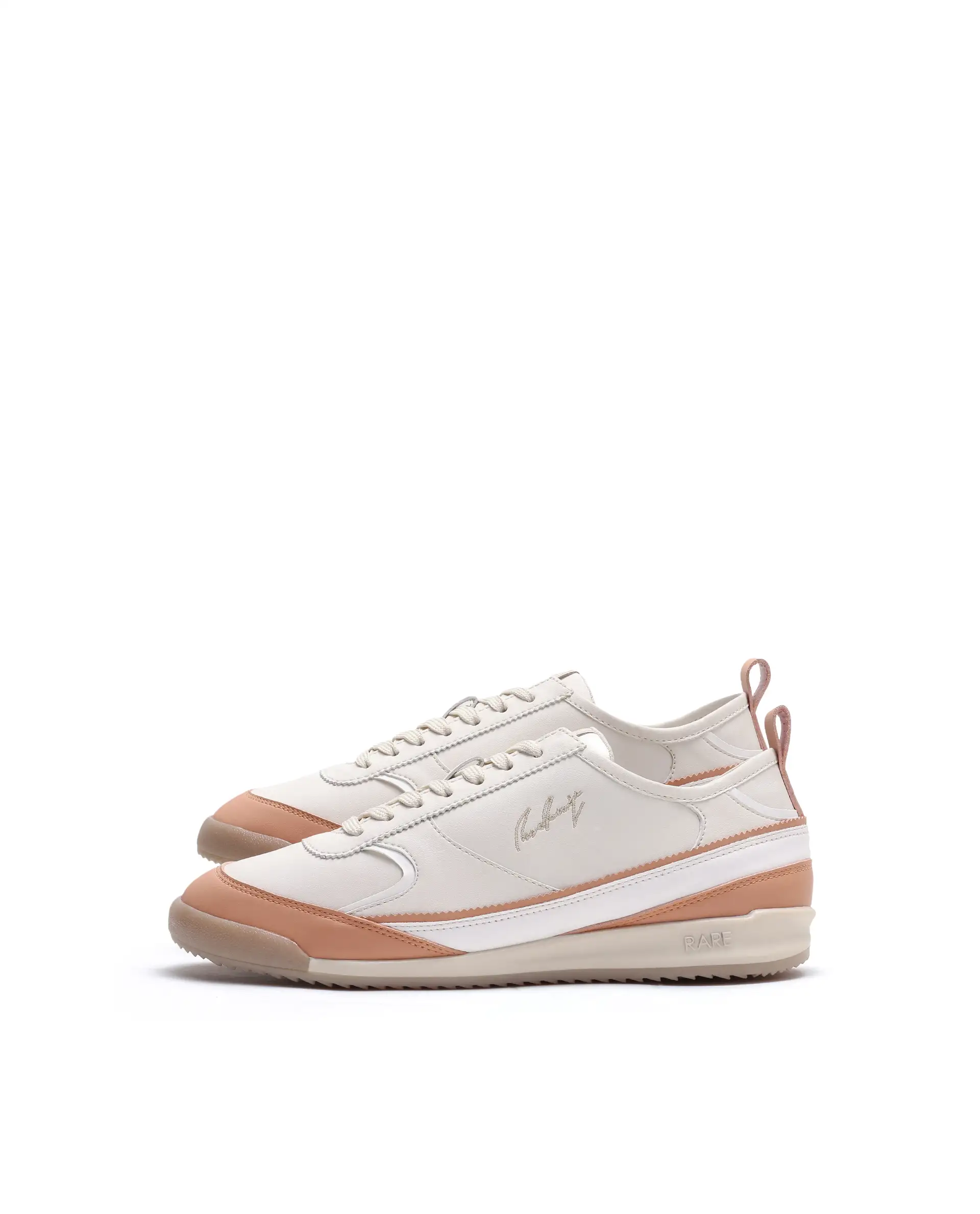 Rare Rabbit Men's Omex Orange Micro Fiber Sneaker - Image 5