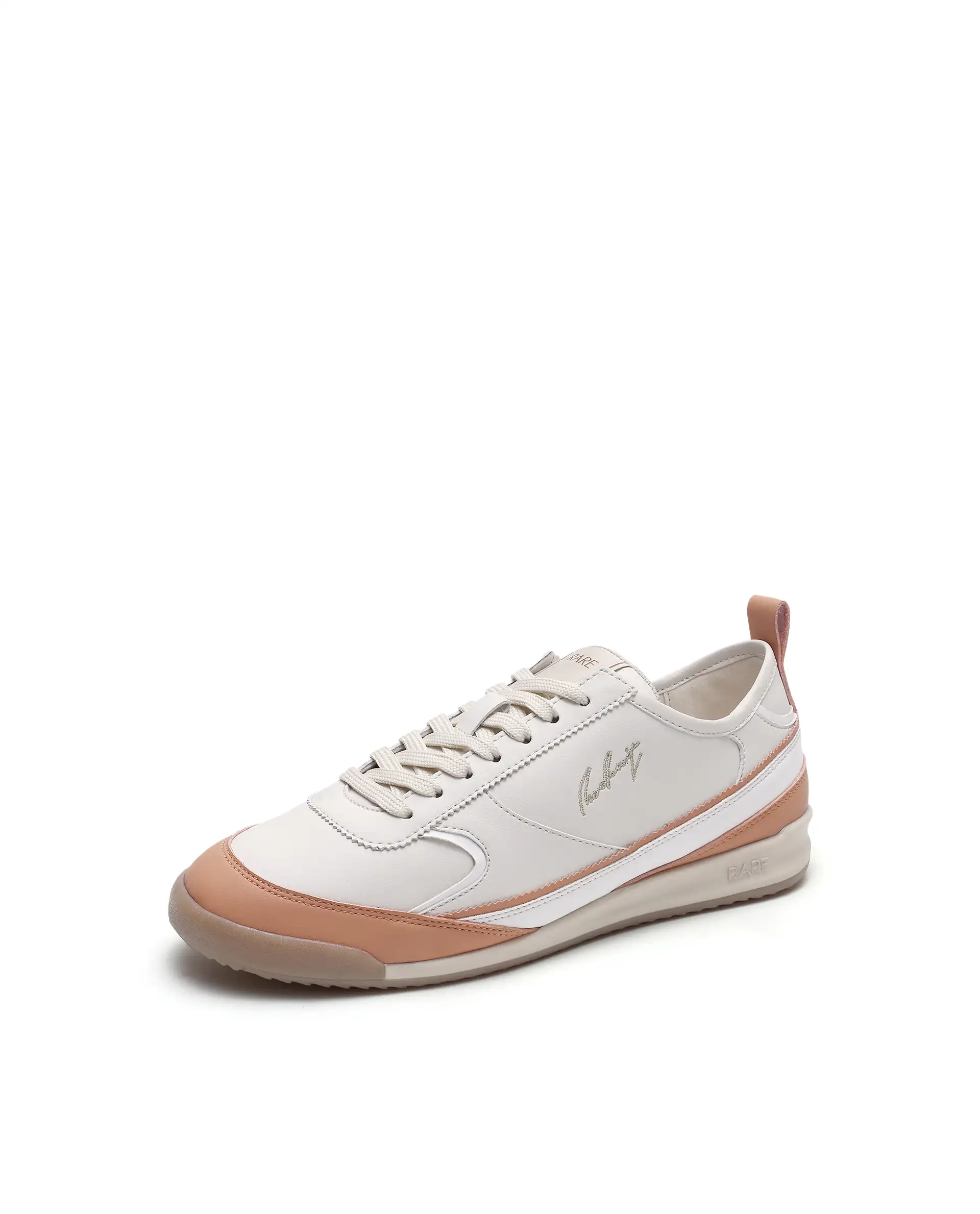 Rare Rabbit Men's Omex Orange Micro Fiber Sneaker - Image 6