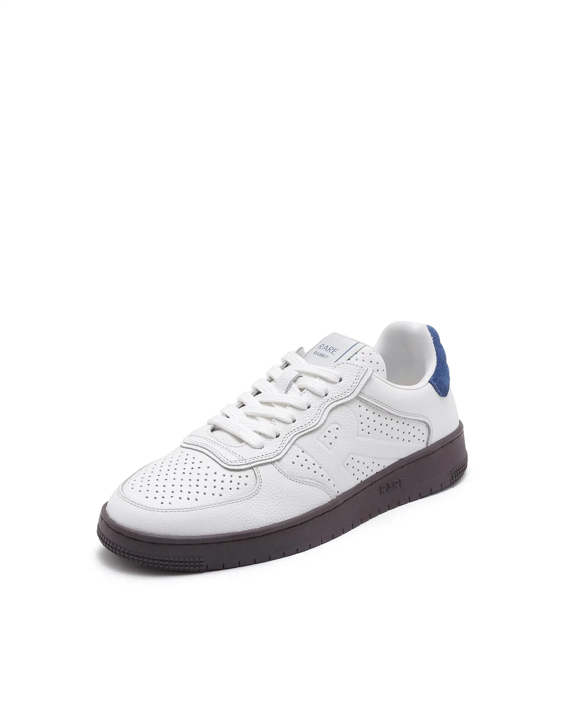 Rare Rabbit Men's Orbiton Off White Milled Leather Perforated Details Low-Top Lace-Up Monotone Sneaker Shoes - Image 7