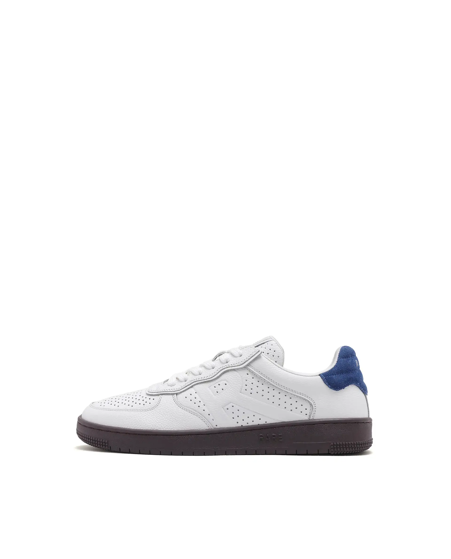 Rare Rabbit Men's Orbiton Off White Milled Leather Perforated Details Low-Top Lace-Up Monotone Sneaker Shoes - Image 9