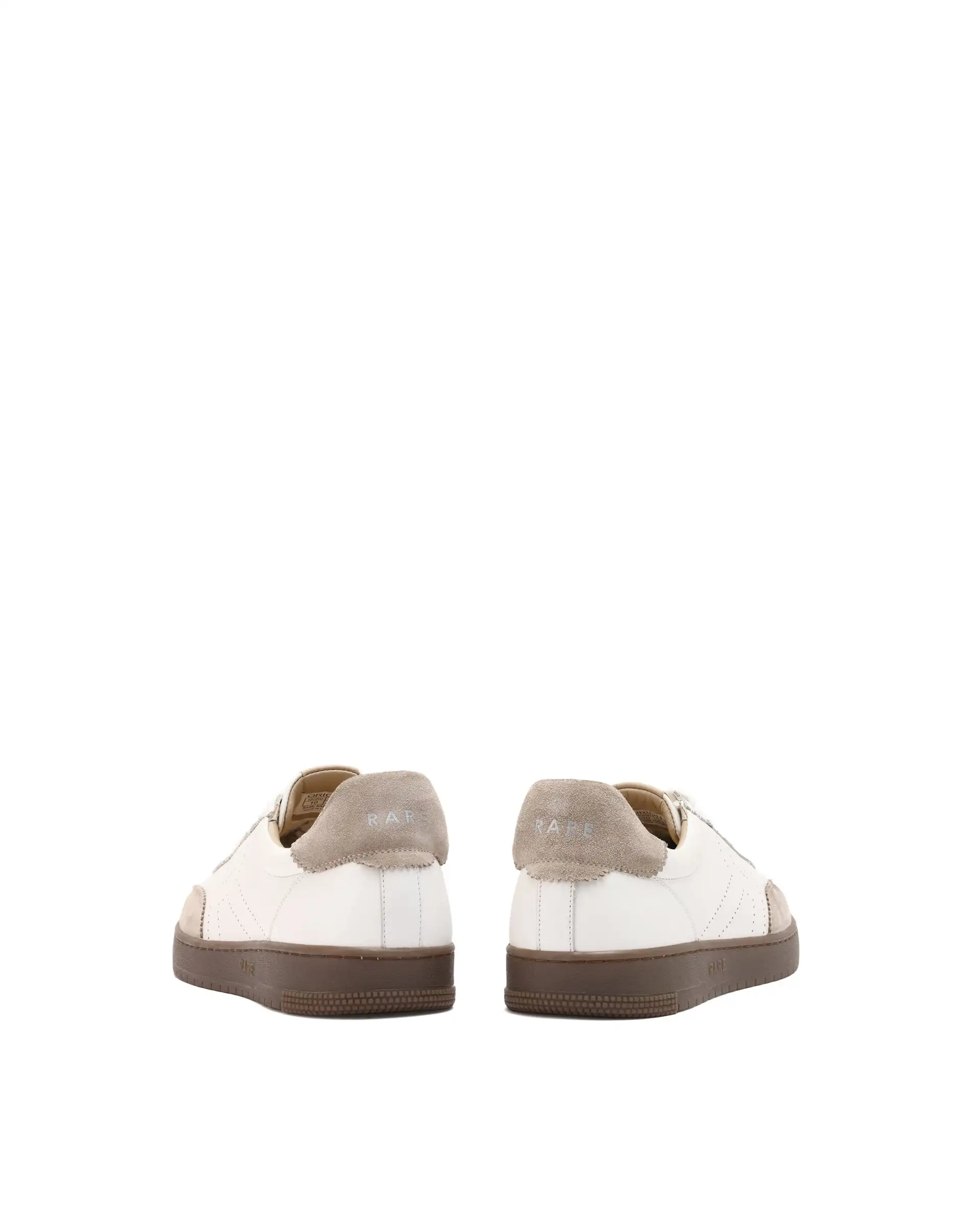 Rare Rabbit Men's Orion Light Beige Suede And Leather Low-Top Lace-Up Sneaker Shoes - Image 6