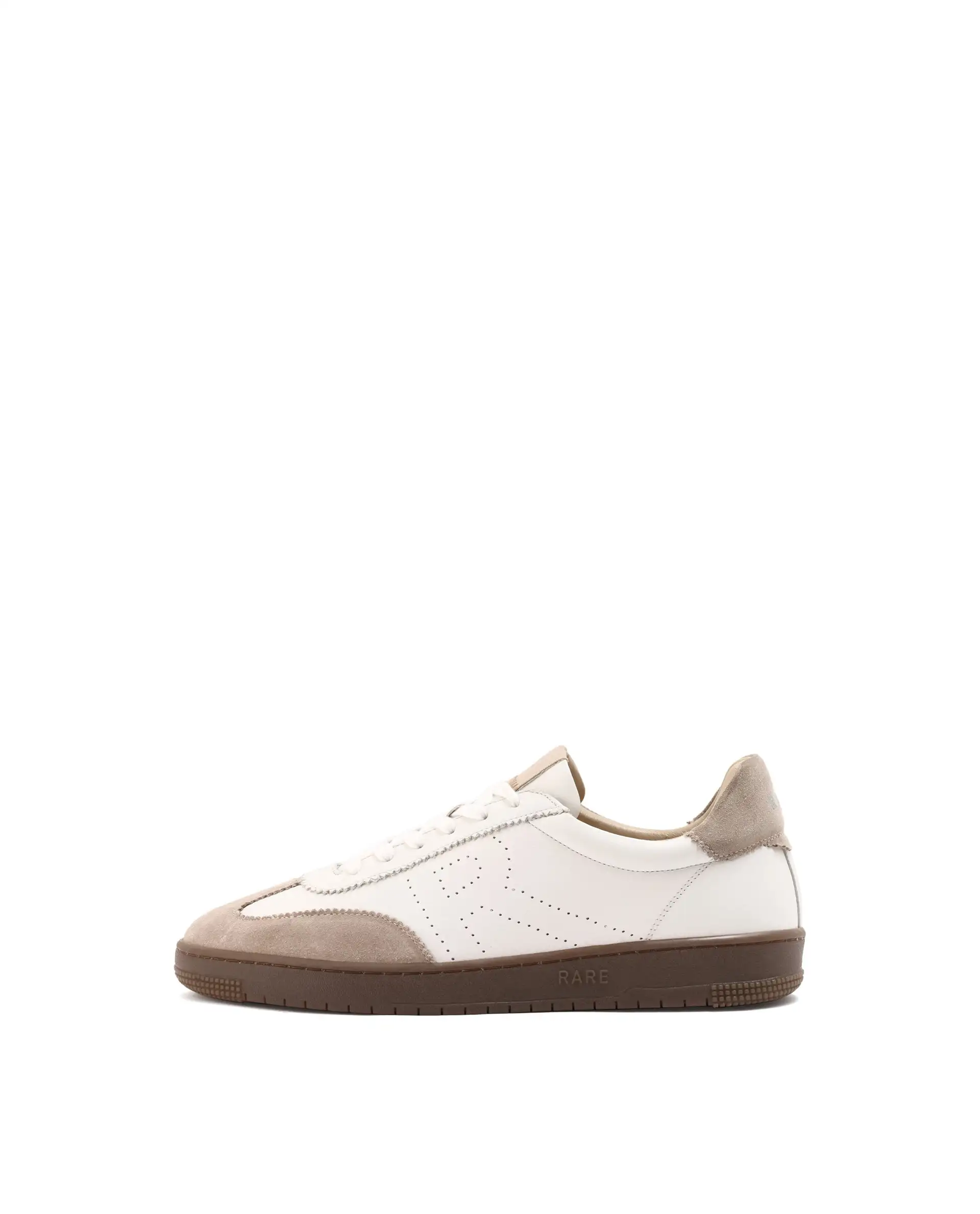 Rare Rabbit Men's Orion Light Beige Suede And Leather Low-Top Lace-Up Sneaker Shoes - Image 8