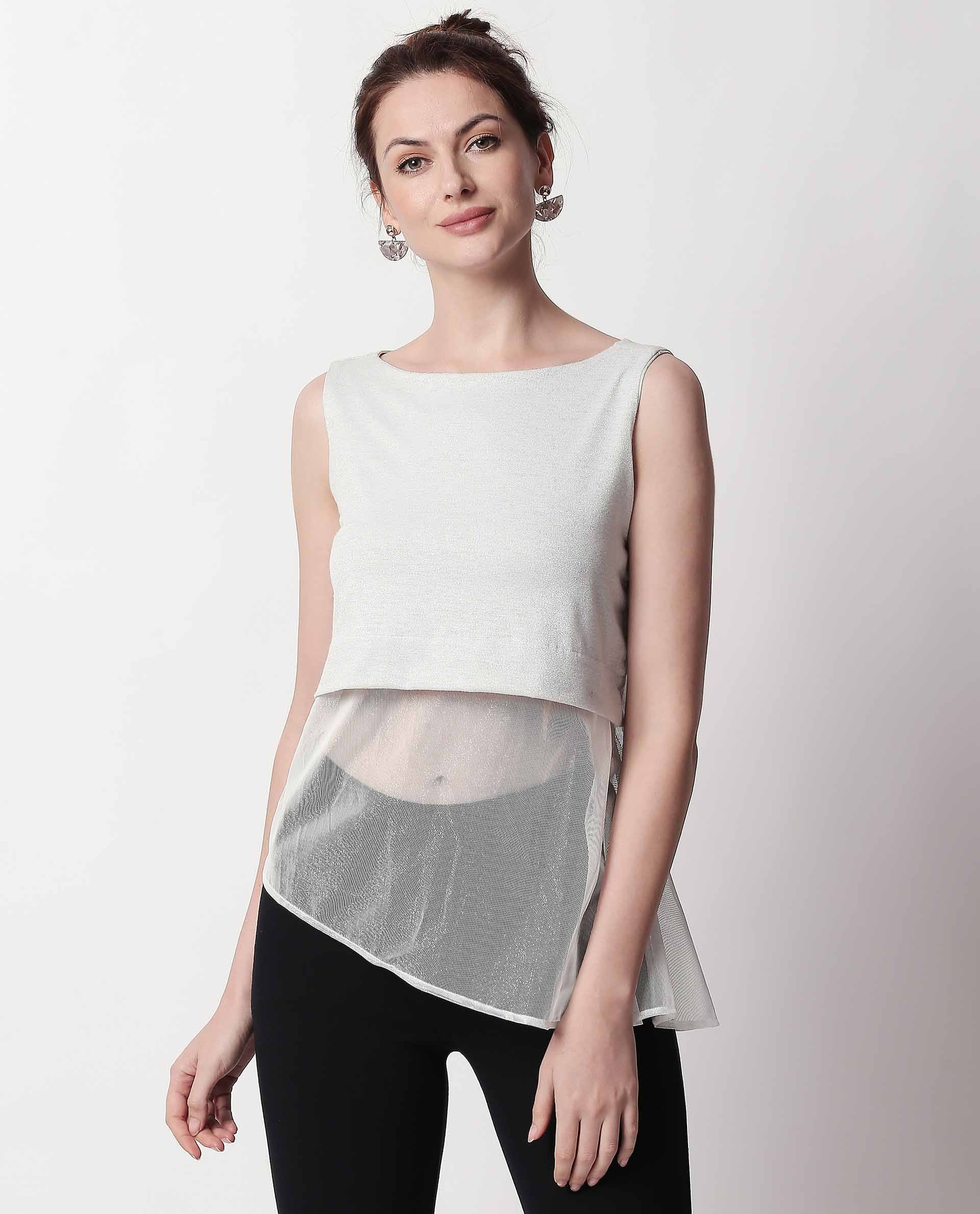 Rareism Women's Orion White Top - Image 3