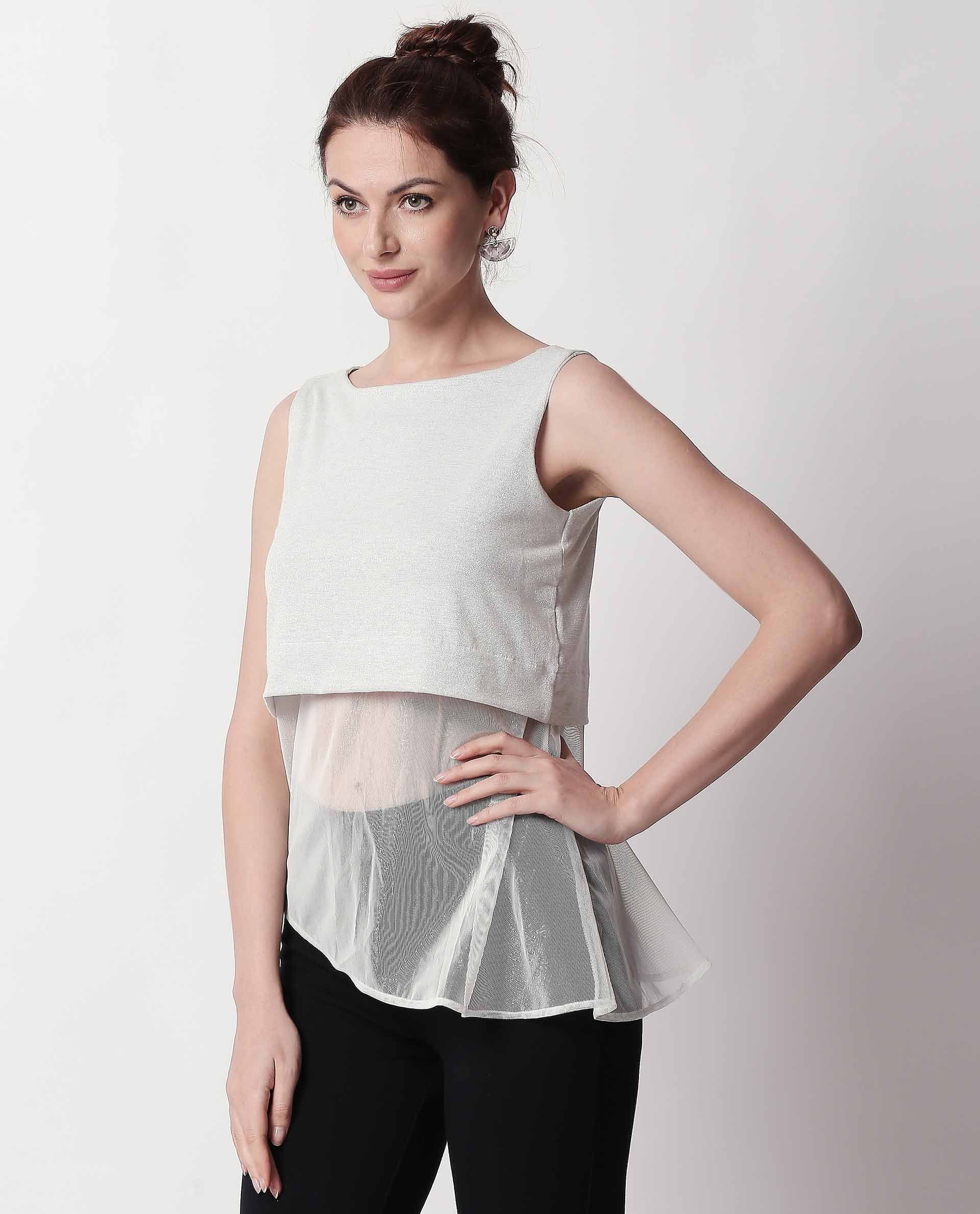 Rareism Women's Orion White Top - Image 4