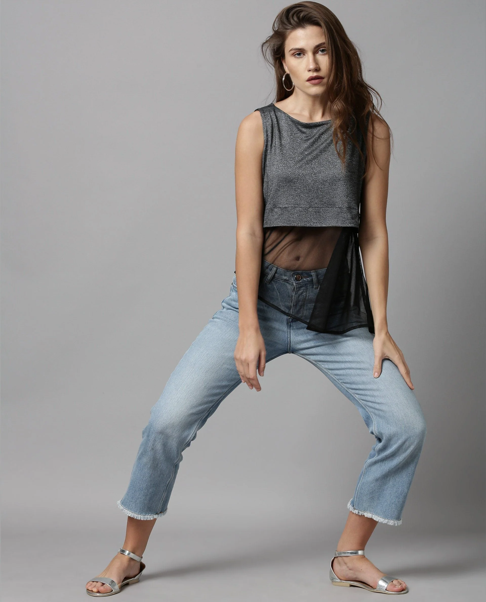 Rareism Women Orion Black Top Sleeveless - Image 2