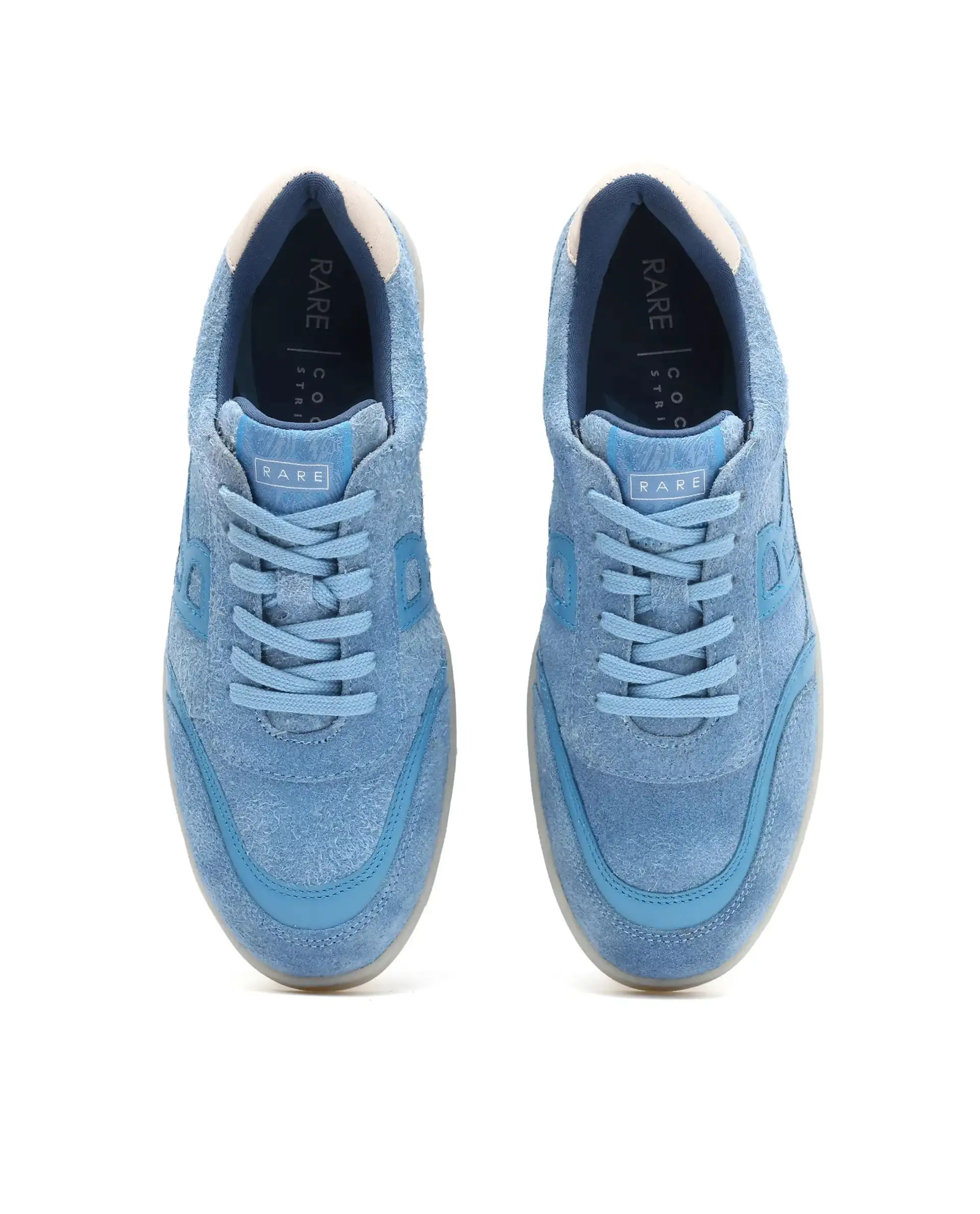 Rare Rabbit Men Orla Blue Lace-Up Closure Suede Sneaker - Image 4