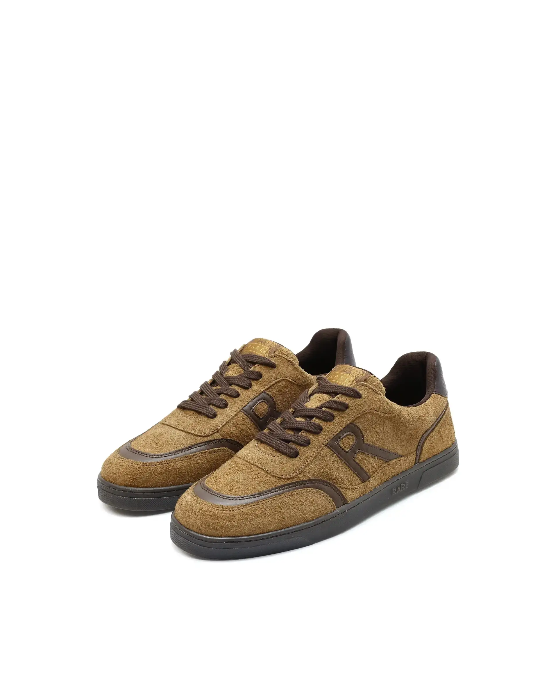 Rare Rabbit Men Orla Camel Lace-Up Closure Suede Sneaker - Image 3
