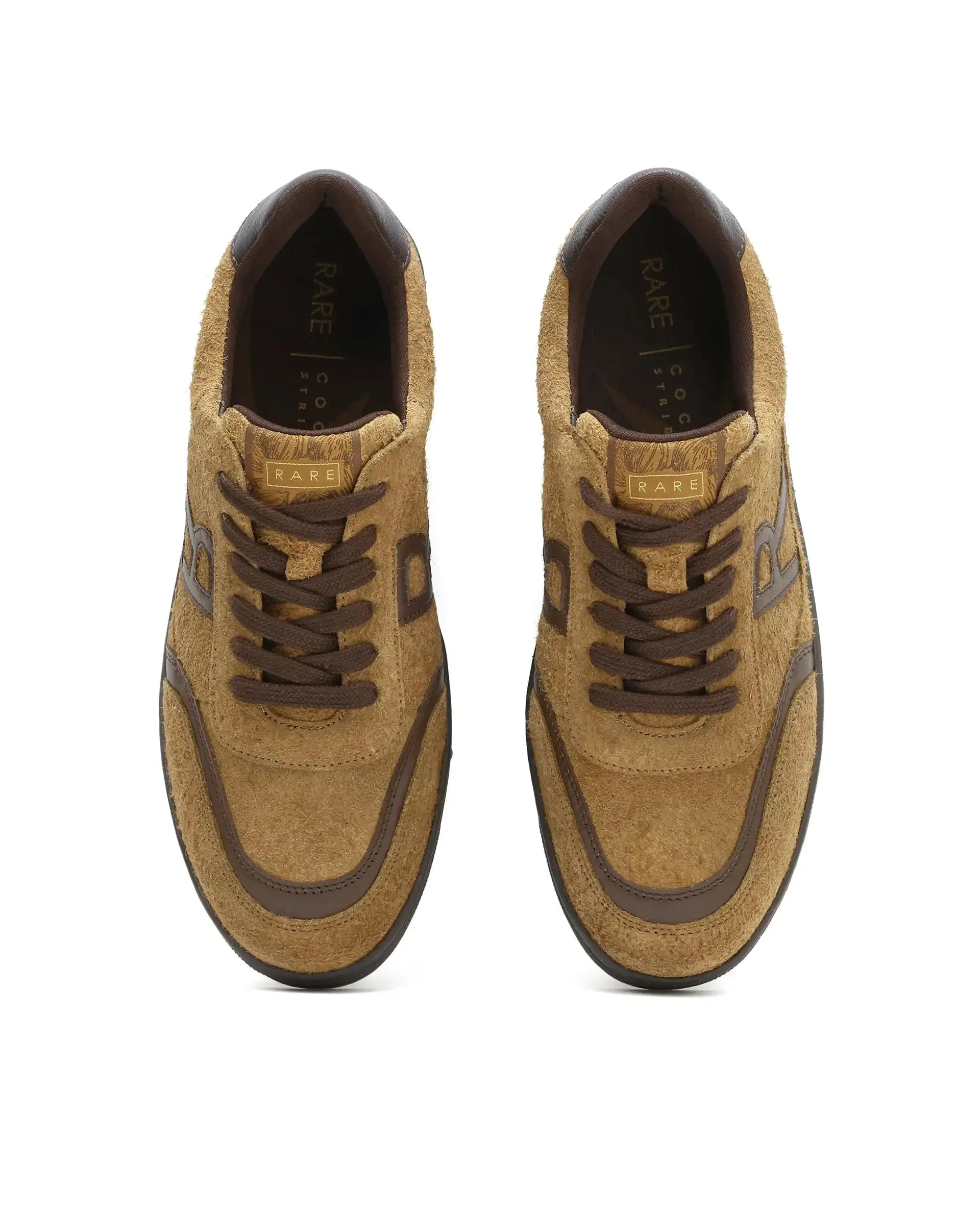 Rare Rabbit Men Orla Camel Lace-Up Closure Suede Sneaker - Image 4