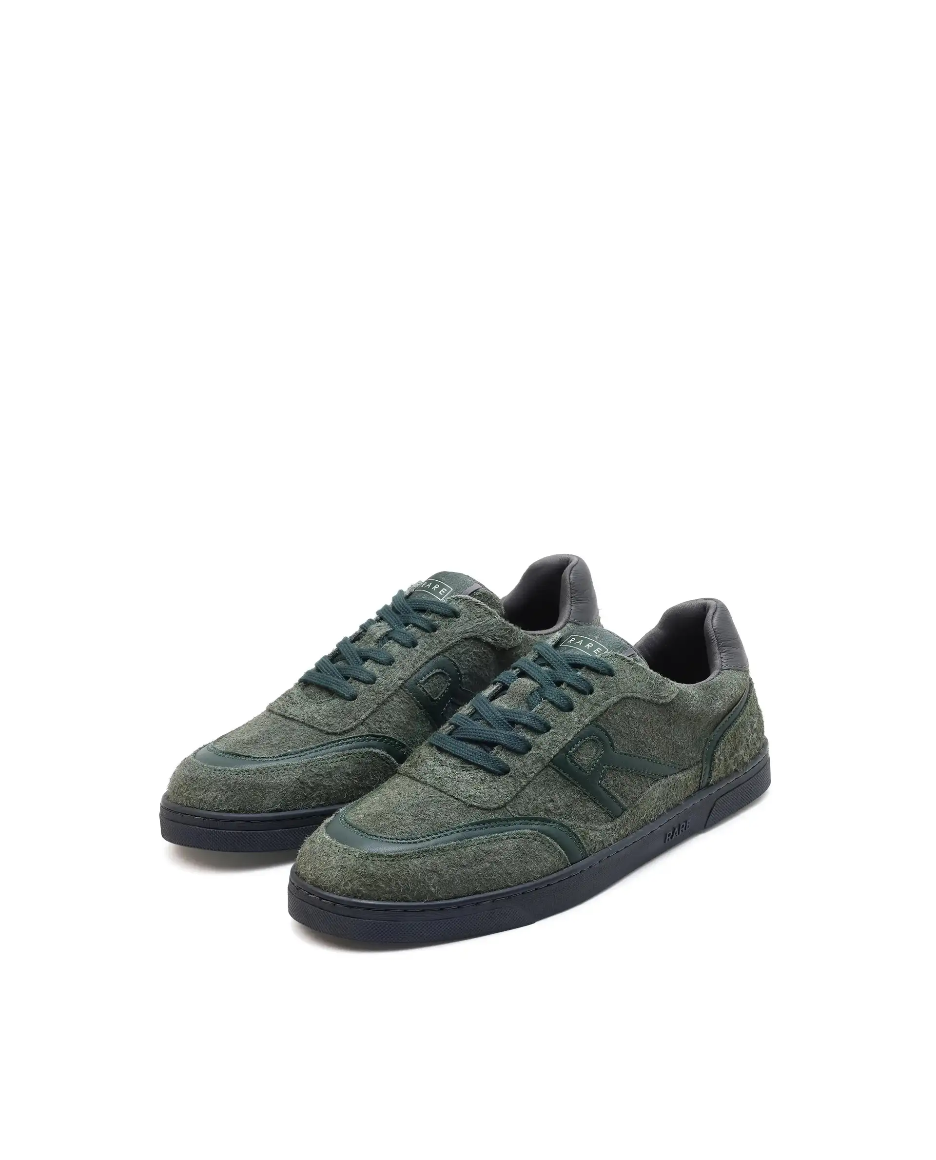 Rare Rabbit Men Orla Olive Lace-Up Closure Suede Sneaker - Image 3