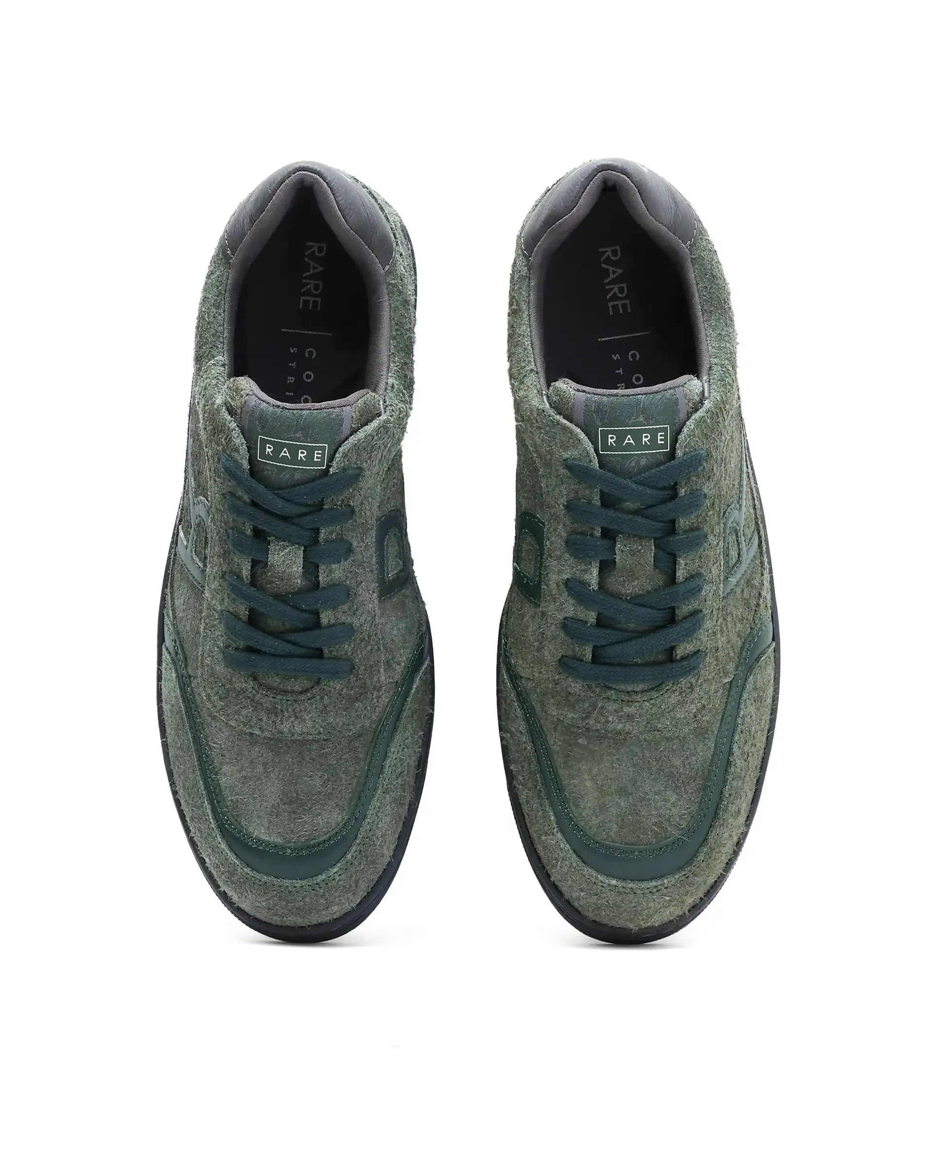 Rare Rabbit Men Orla Olive Lace-Up Closure Suede Sneaker - Image 4