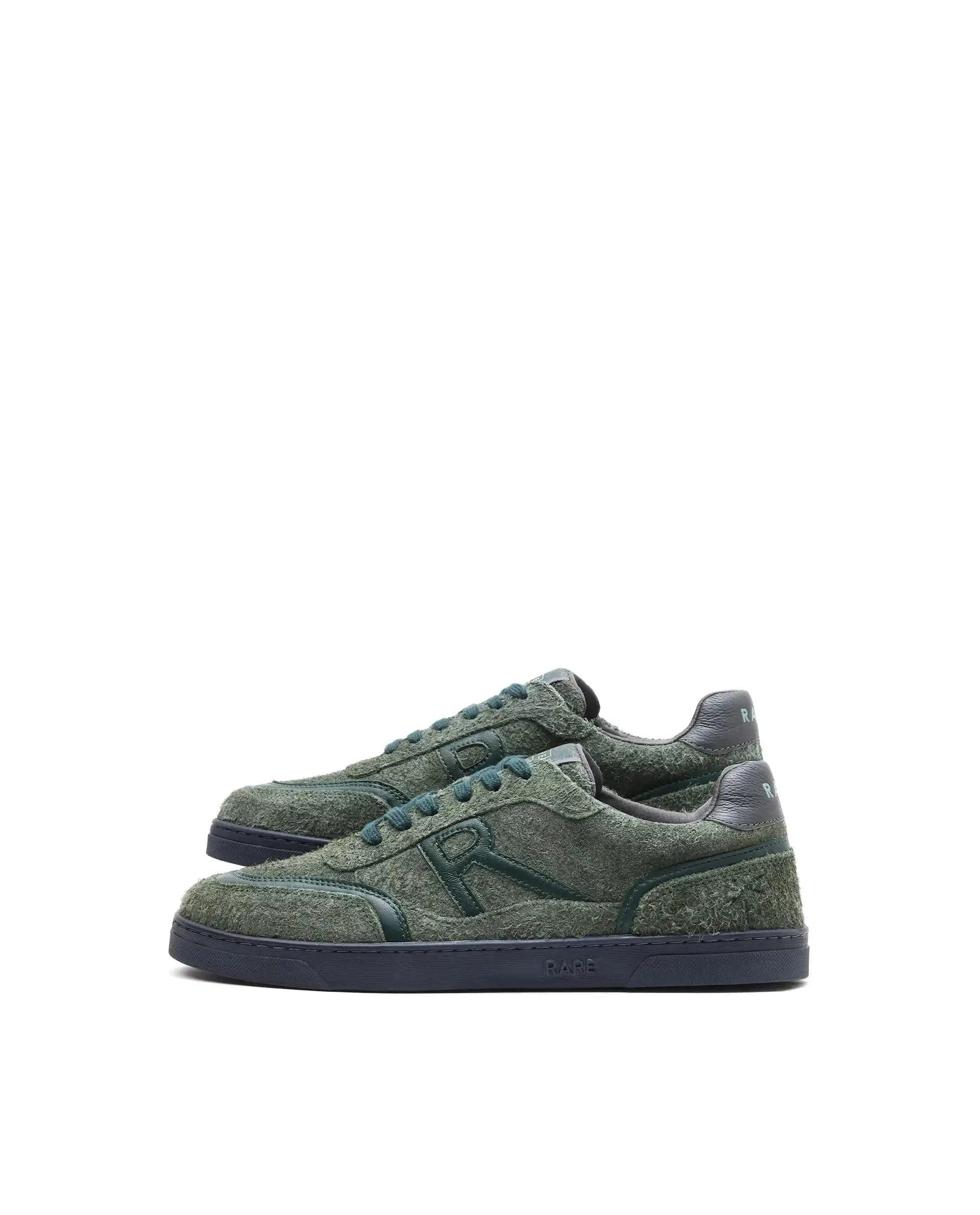 Rare Rabbit Men Orla Olive Lace-Up Closure Suede Sneaker - Image 5
