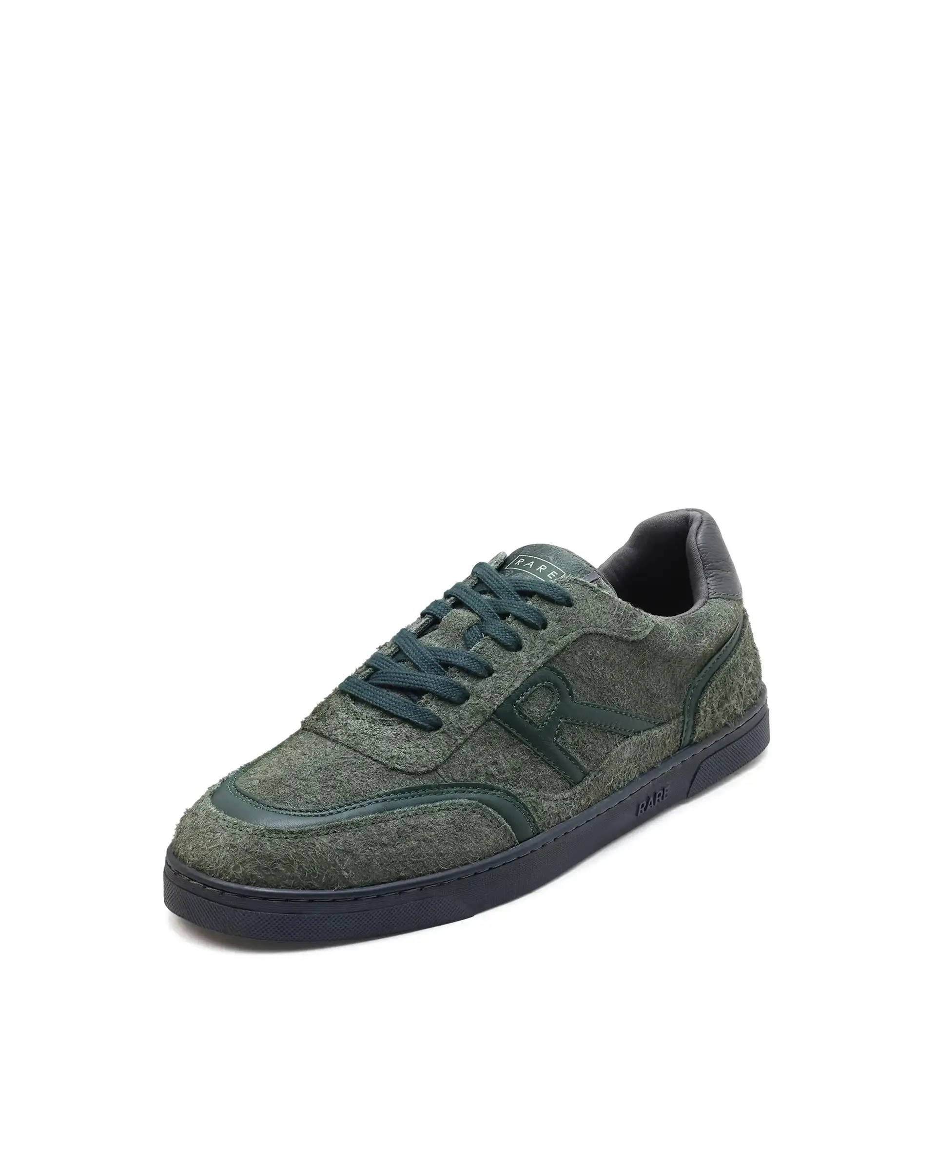 Rare Rabbit Men Orla Olive Lace-Up Closure Suede Sneaker - Image 6