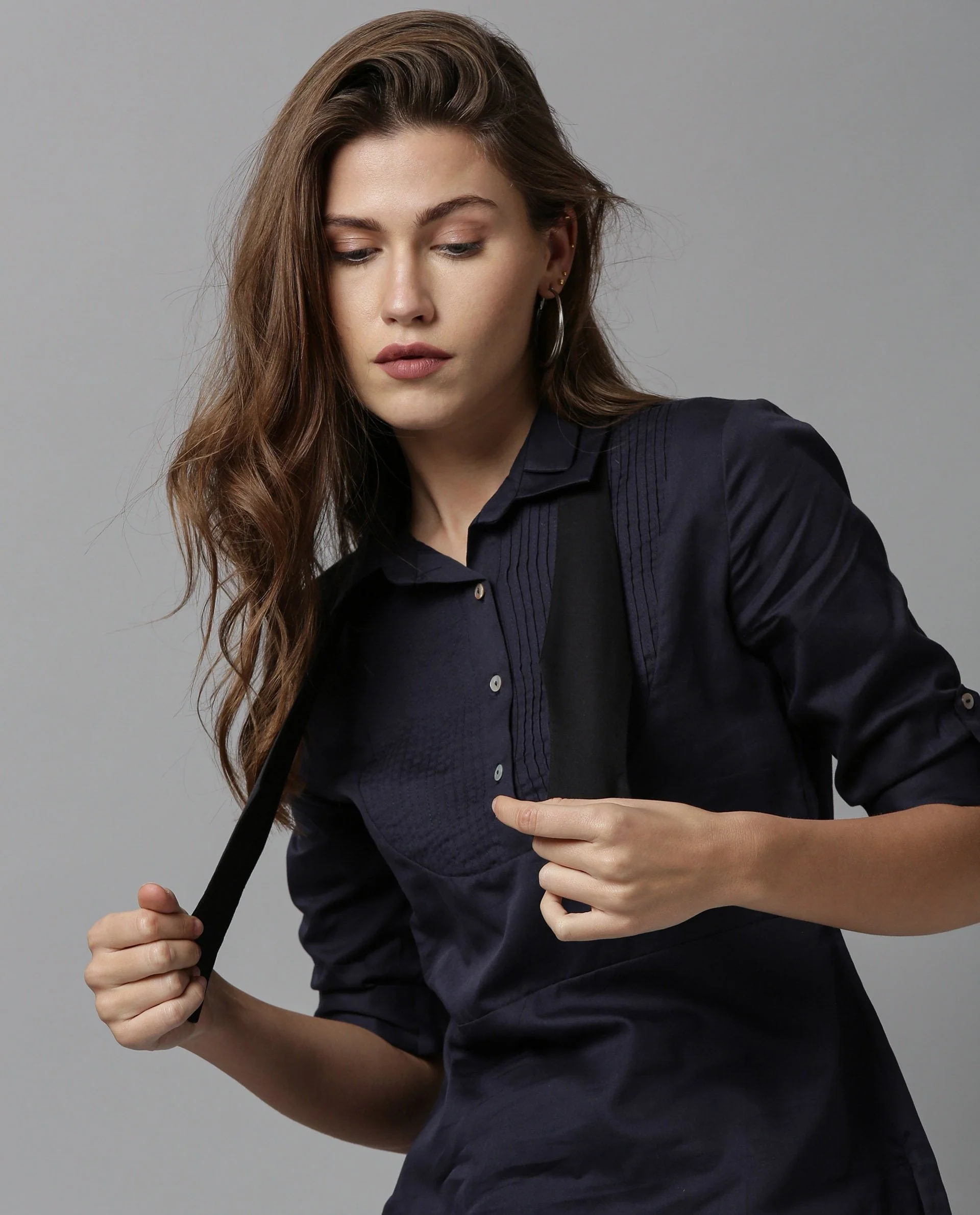 Rareism Women Oscar Navy Top Full Sleeves - Image 2