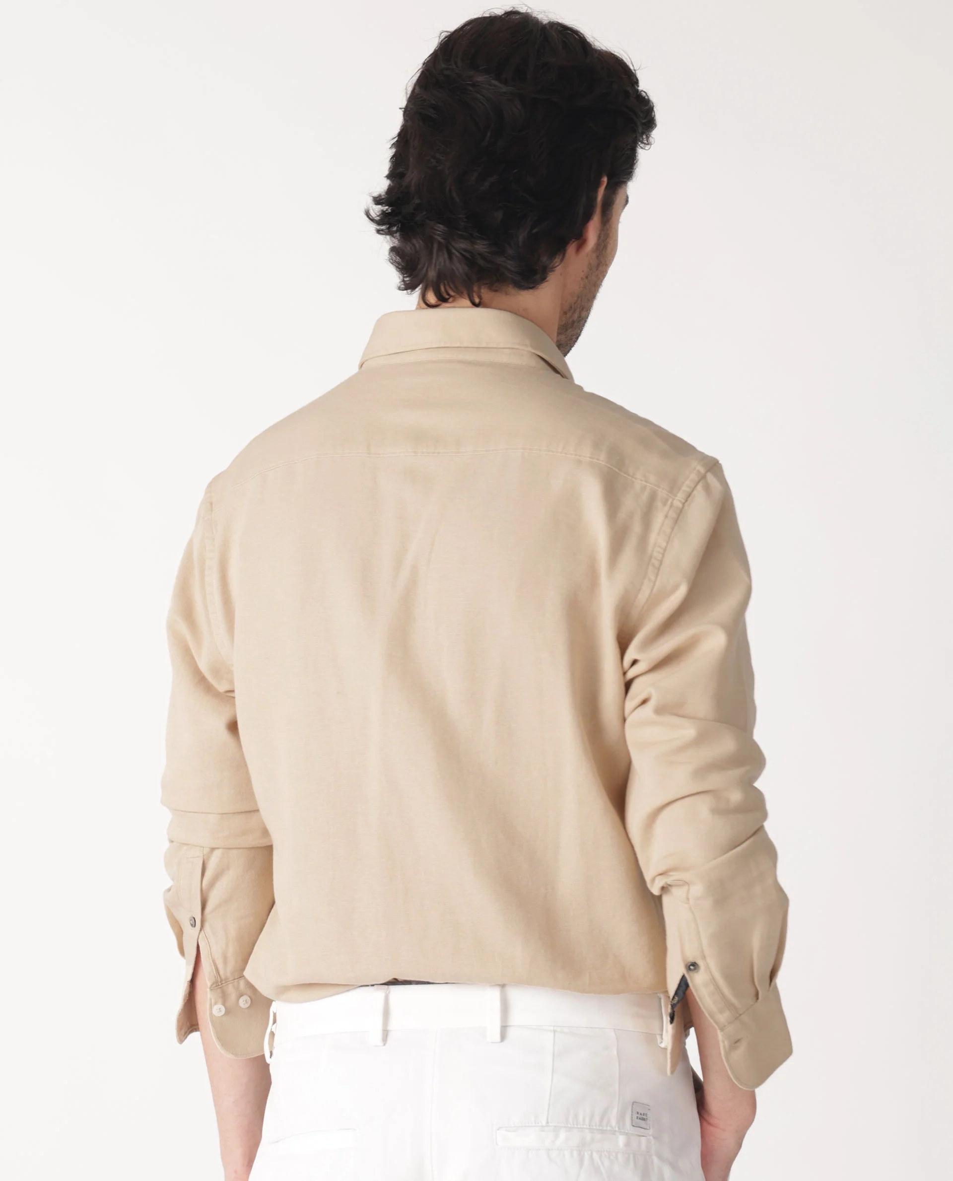 Rare Rabbit Men's Otago Beige Cotton Plain Regular Fit Full Sleeve Collared Shirt - Image 13