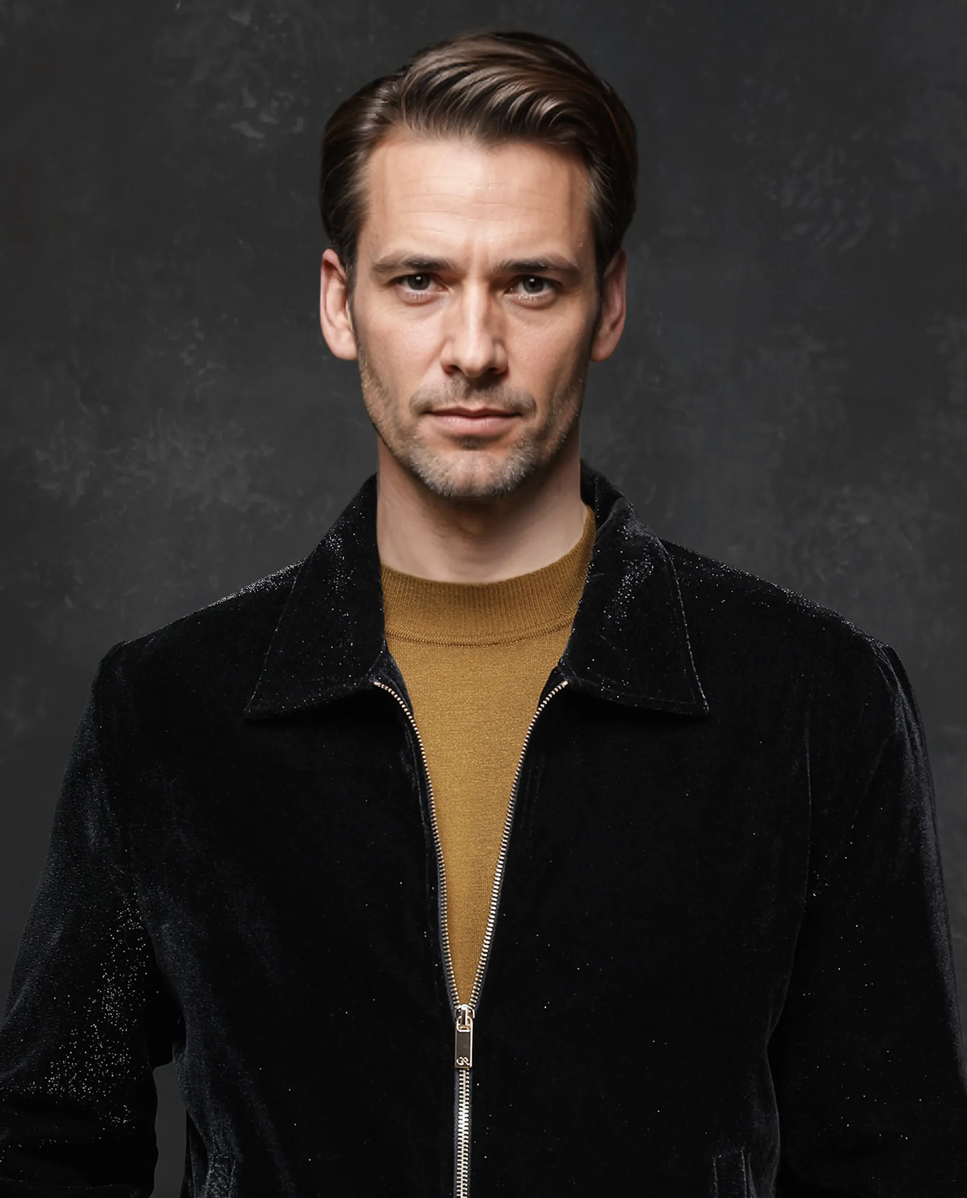 Rare Rabbit Men's Otaki-2 Black Lurex Blend Plain Regular Fit Full Sleeve Spread Collar Jacket - Image 11