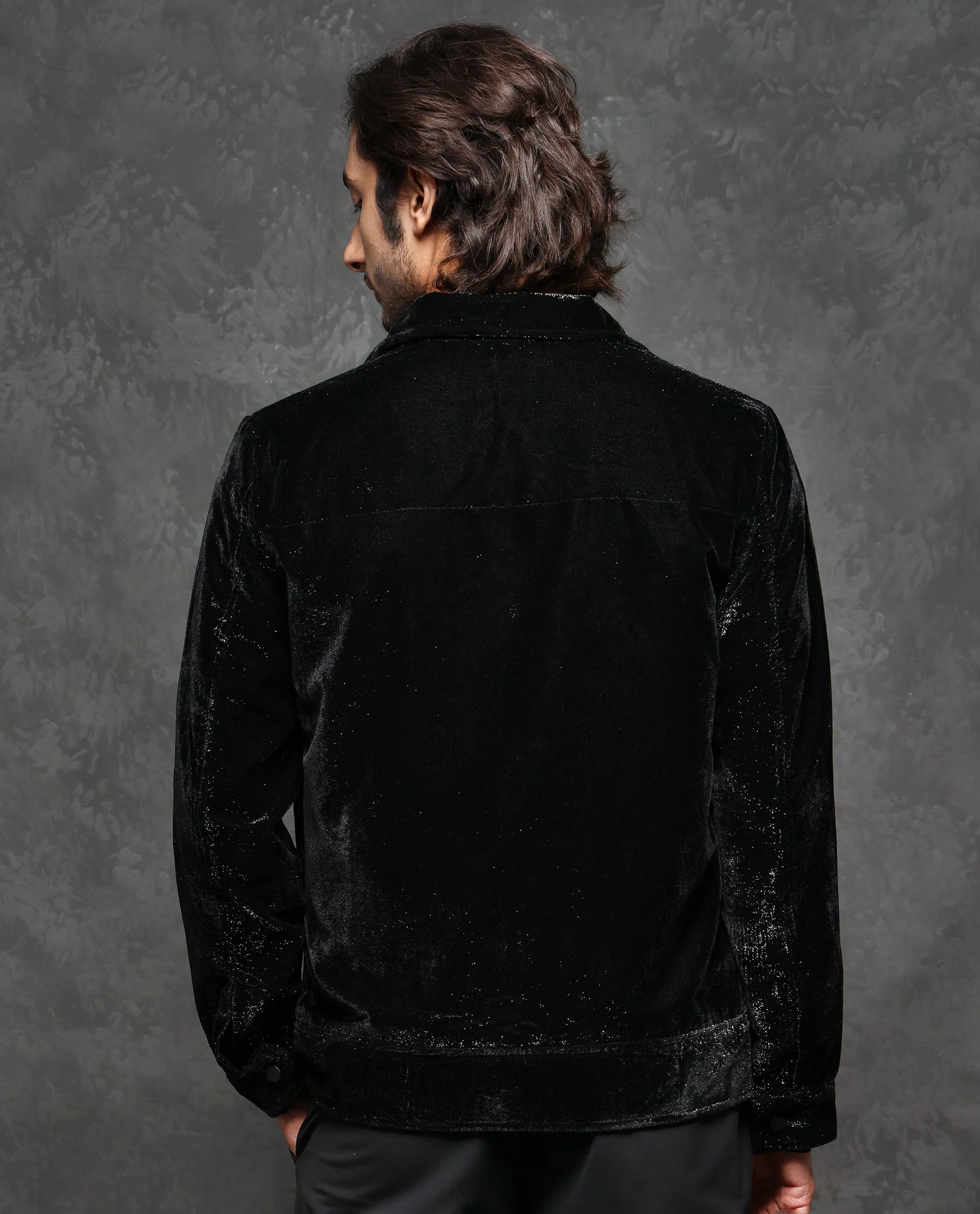 Rare Rabbit Men's Otaki Black Plain Regular Fit Full Sleeve Collared Jacket - Image 8