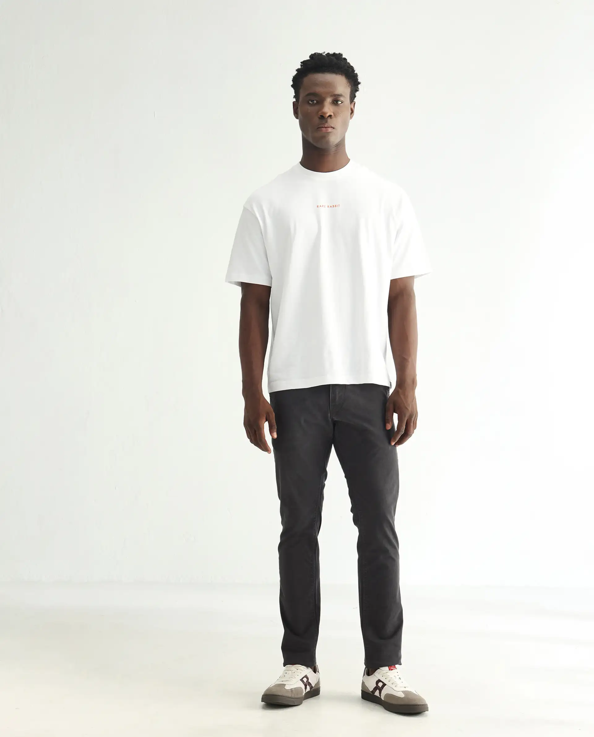 Rare Rabbit Men's Oxin Grey Cotton Plain Hawk Slim Fit Jeans - Image 5