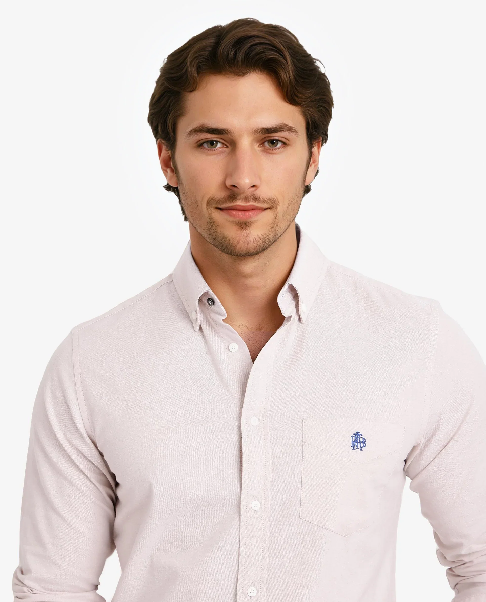 Rare Rabbit Men's Oxob Beige Cotton Blend Plain Regular Fit Full Sleeve Collared Shirt - Image 6