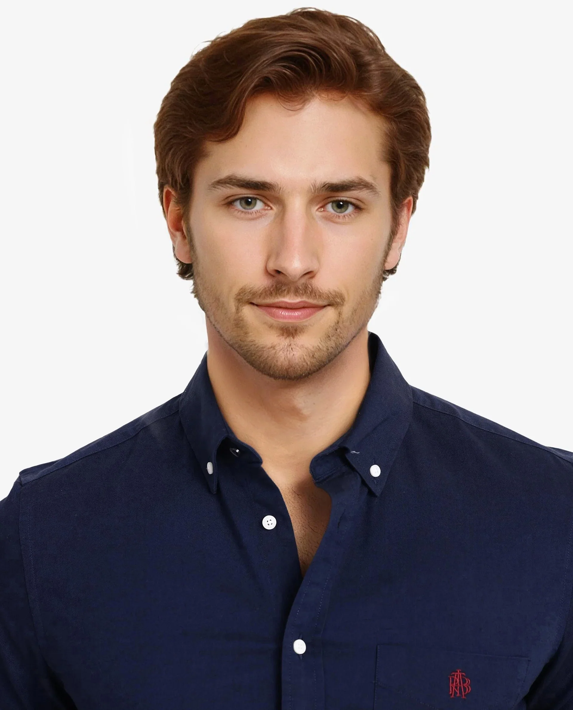Rare Rabbit Men's Oxob Navy Cotton Blend Plain Regular Fit Full Sleeve Collared Shirt - Image 8