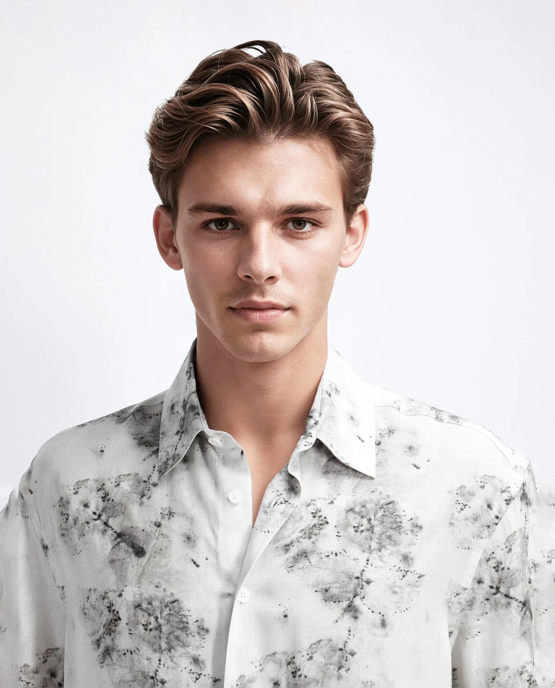Rare Rabbit Men's Palmz White Cotton Floral Print Regular Fit Half Sleeve Collared Shirt - Image 7