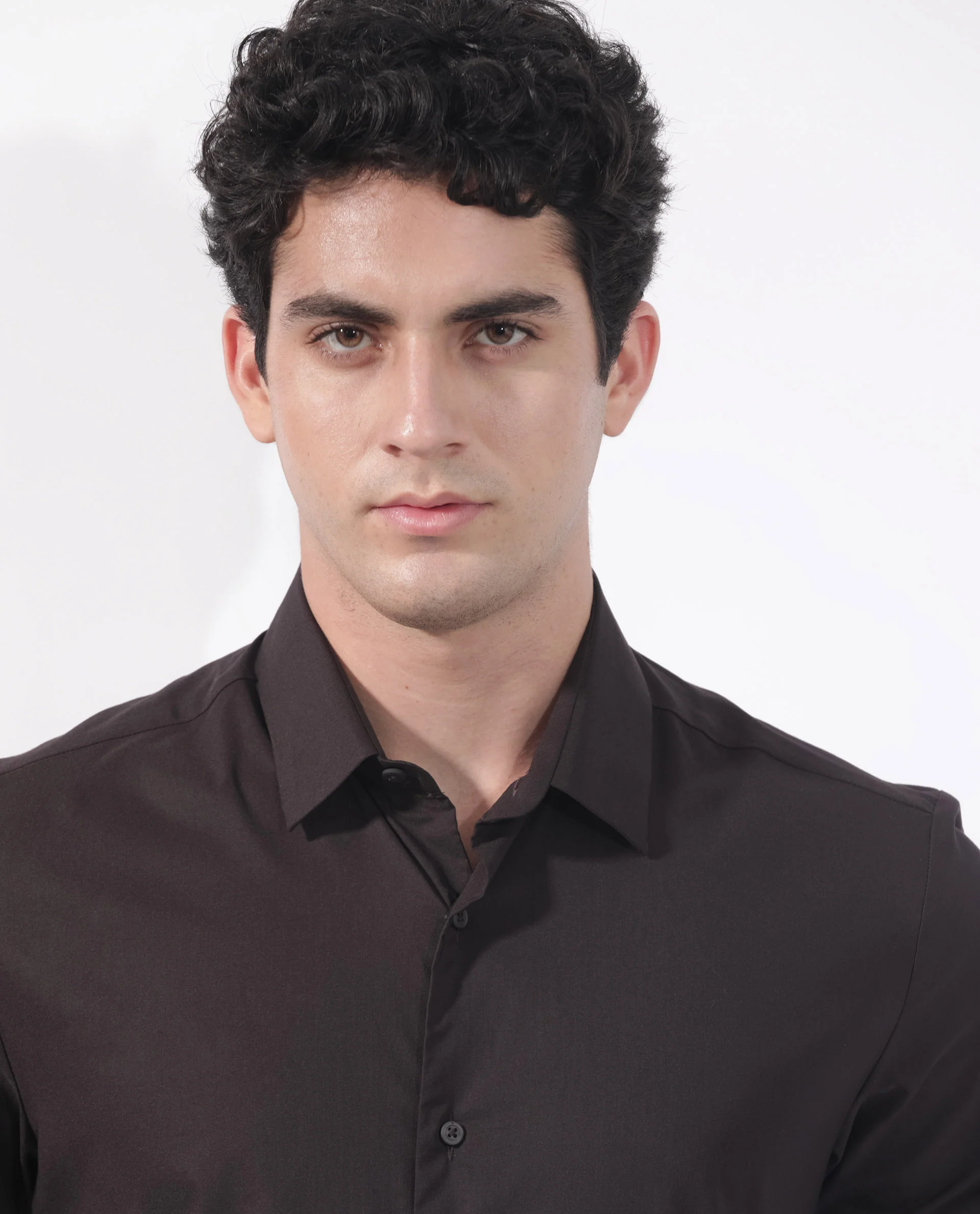 Rare Rabbit Men's Para Dark Maroon Cotton Fabric Full Sleeves Creaseless Solid Shirt - Image 6