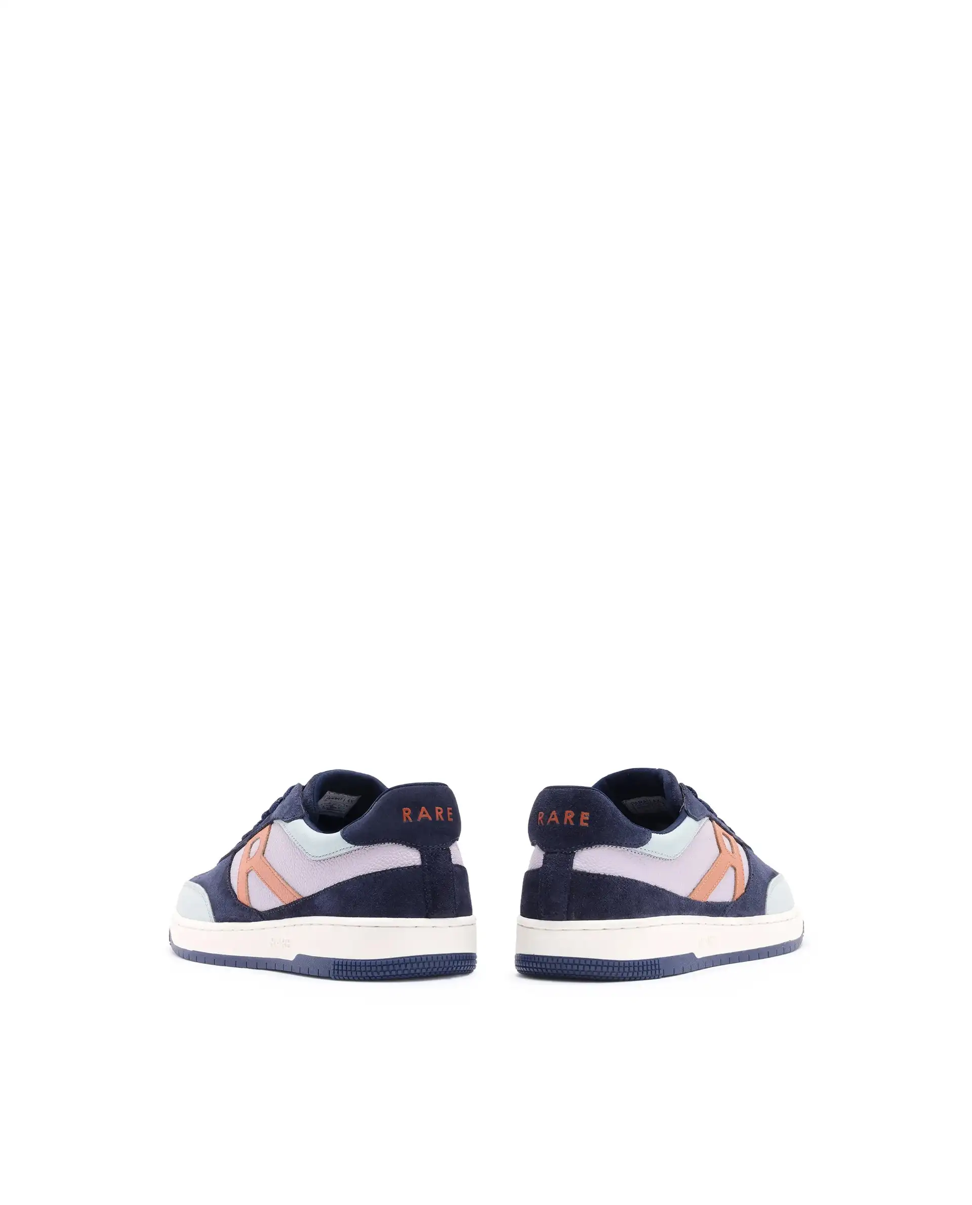 Rare Rabbit Men's Parallax Purple / Navy Genuine Suede Colorblock Low-Top Lace-Up Sneaker Shoes - Image 5