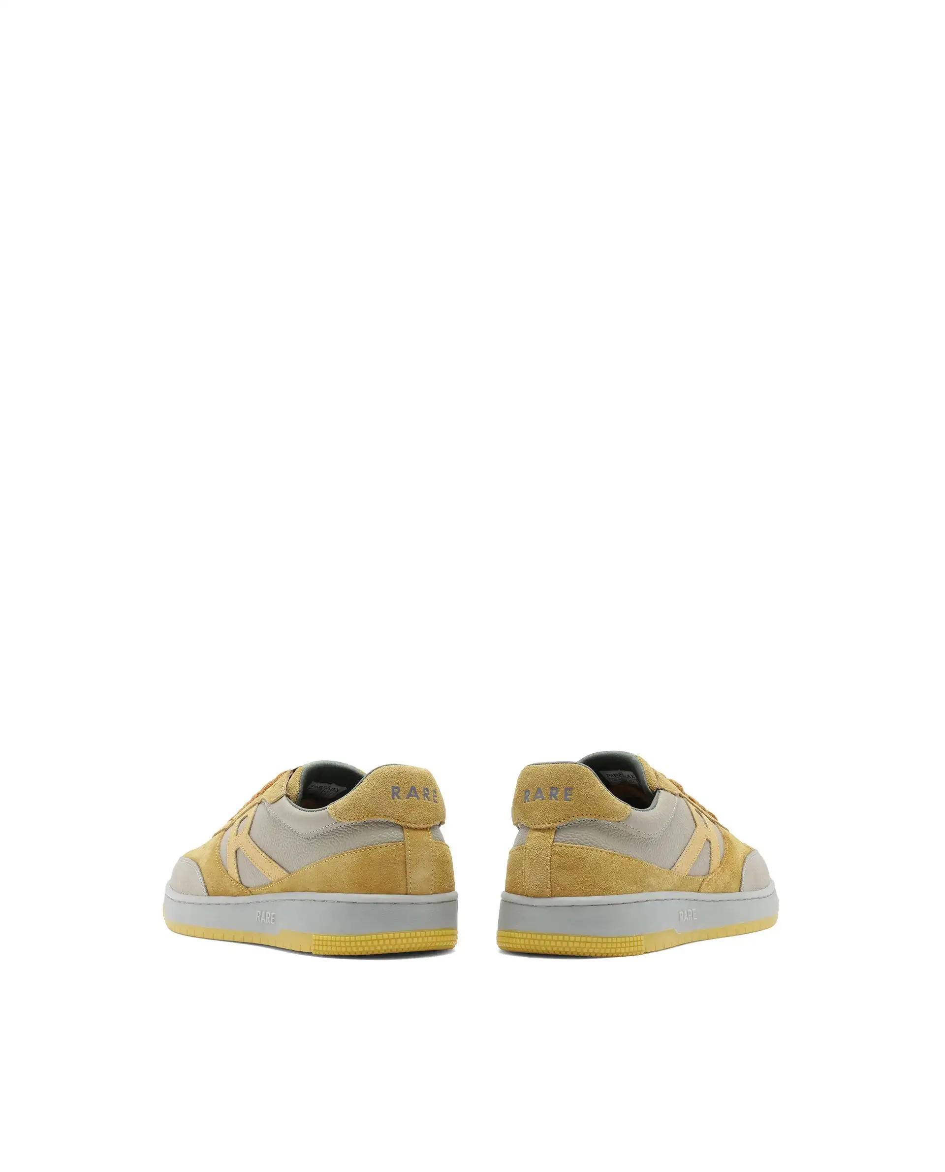 Rare Rabbit Men's Parallax Sage/Yellow Genuine Suede Colorblock Low-Top Lace-Up Sneaker Shoes - Image 6